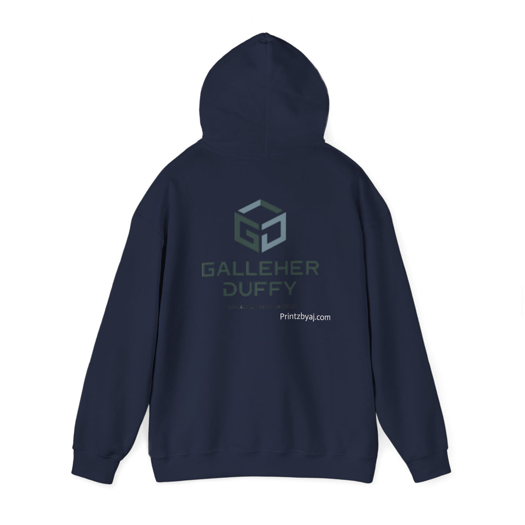 Galleher Duffy Logo Hoodie – Branded White Pullover