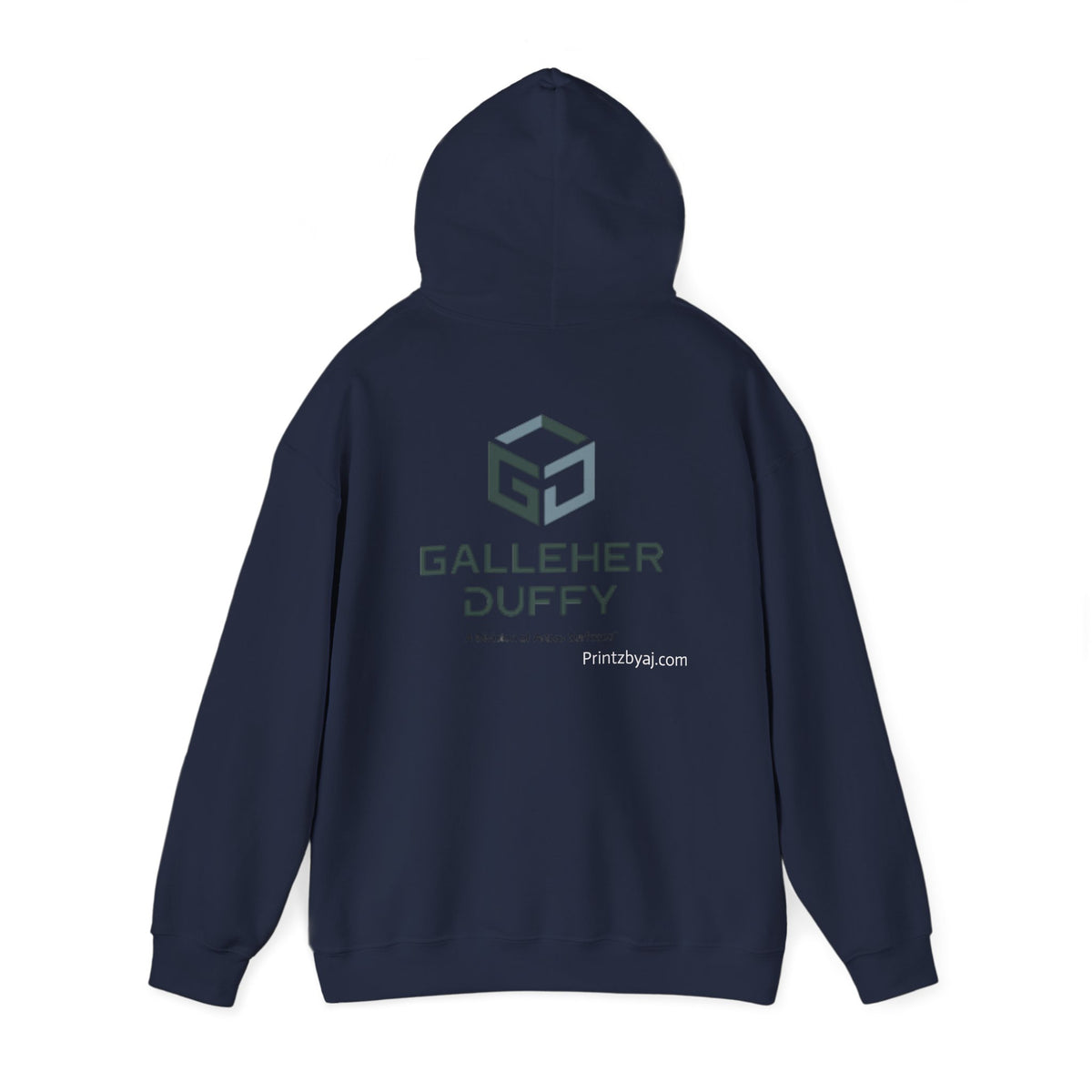 Galleher Duffy Logo Hoodie – Branded White Pullover