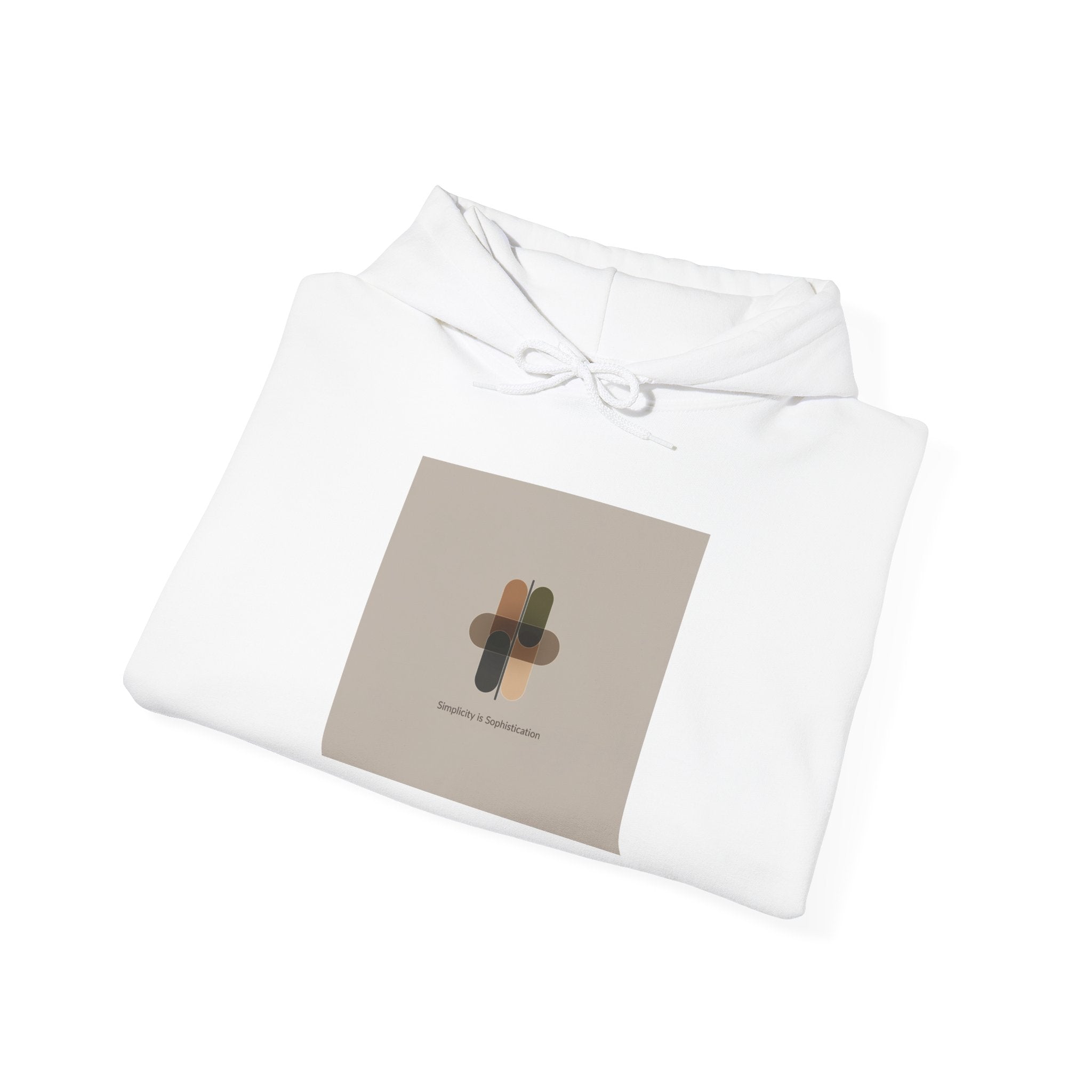 Minimal Abstract Collage Hoodie | Quiet Luxury, Neutral Minimalist