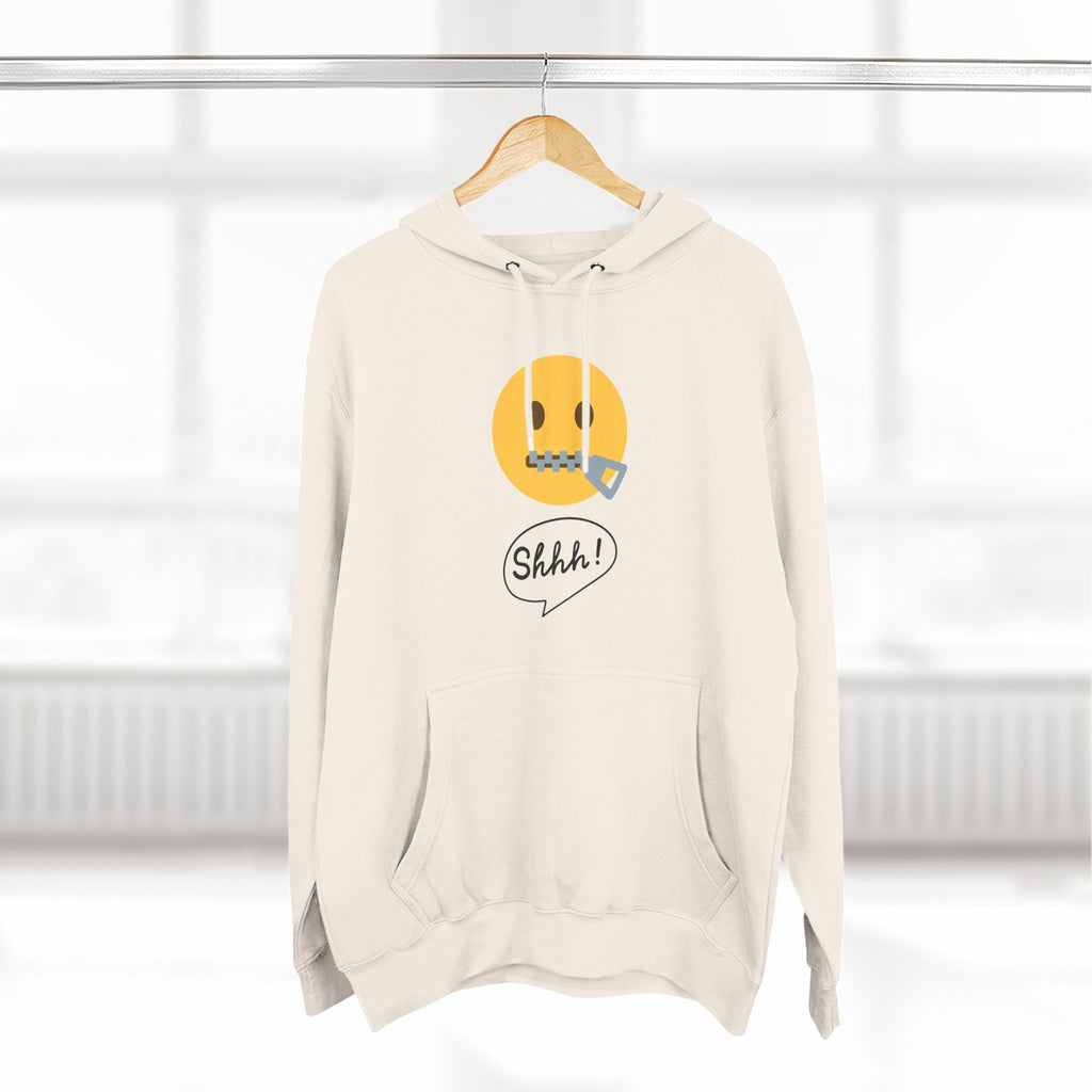 Hoodie — "Excuse Me?" QR Code Graphic Fleece Hoodie