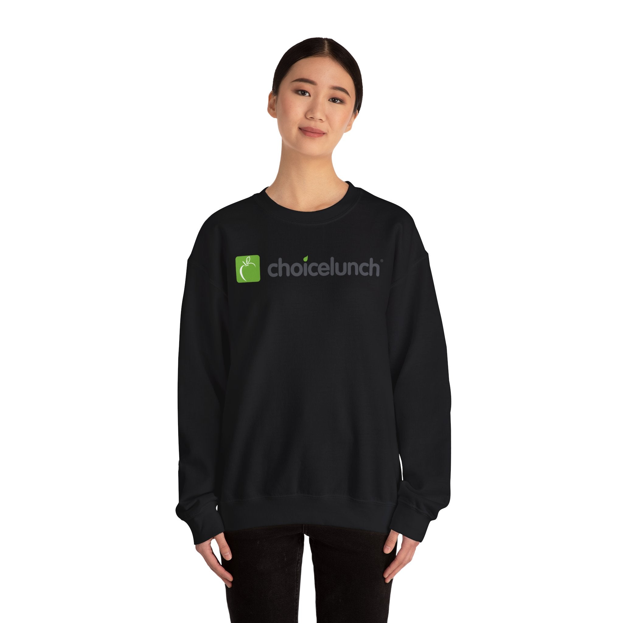ChoiceLunch Logo Crewneck Sweatshirt | Mascot Character Back Print
