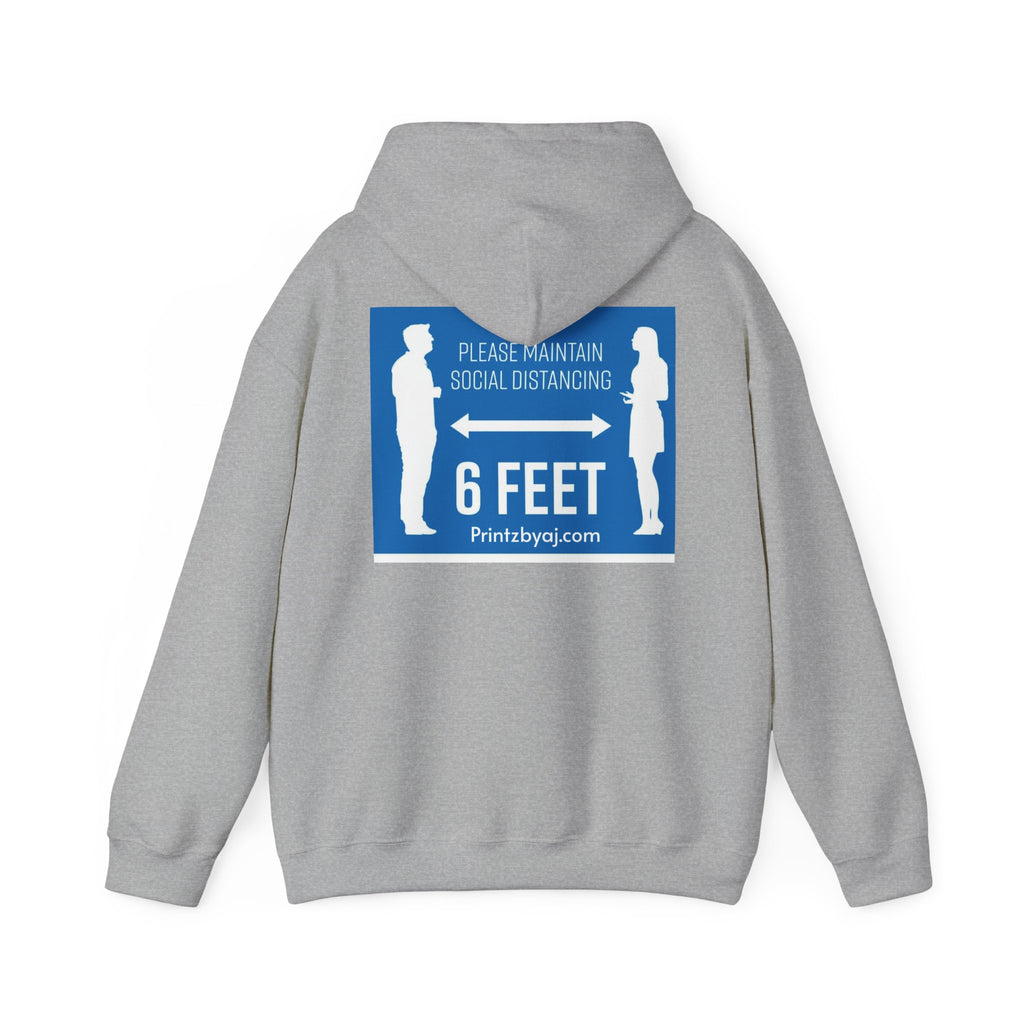 Anti Social Social Club Hoodie — "Please Maintain Social Distancing 6 Feet" Graphic Hooded Sweatshirt