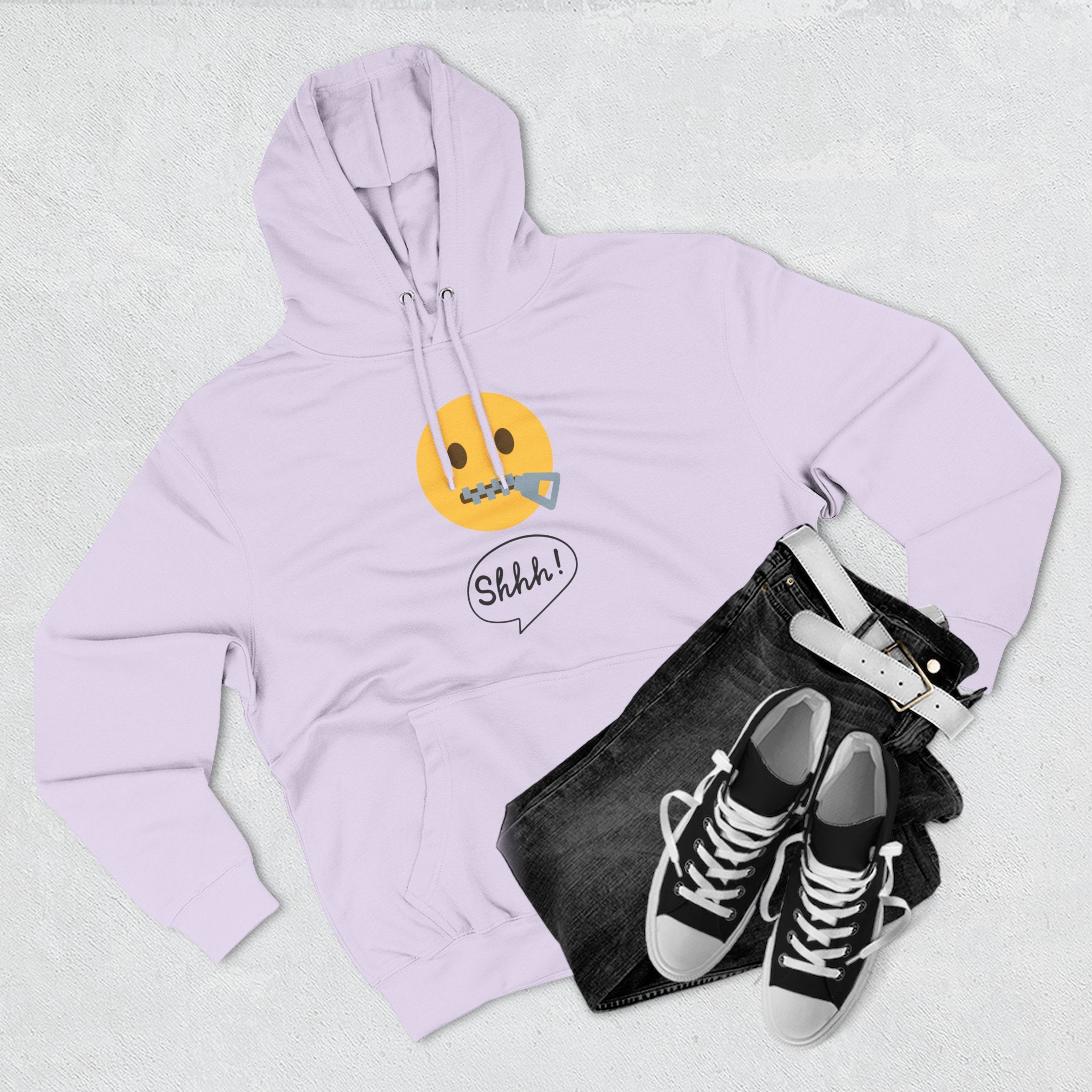 Hoodie — "Excuse Me?" QR Code Graphic Fleece Hoodie
