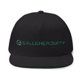 Embroidered Flat Bill Cap — GalleherDuffy Logo Snapback