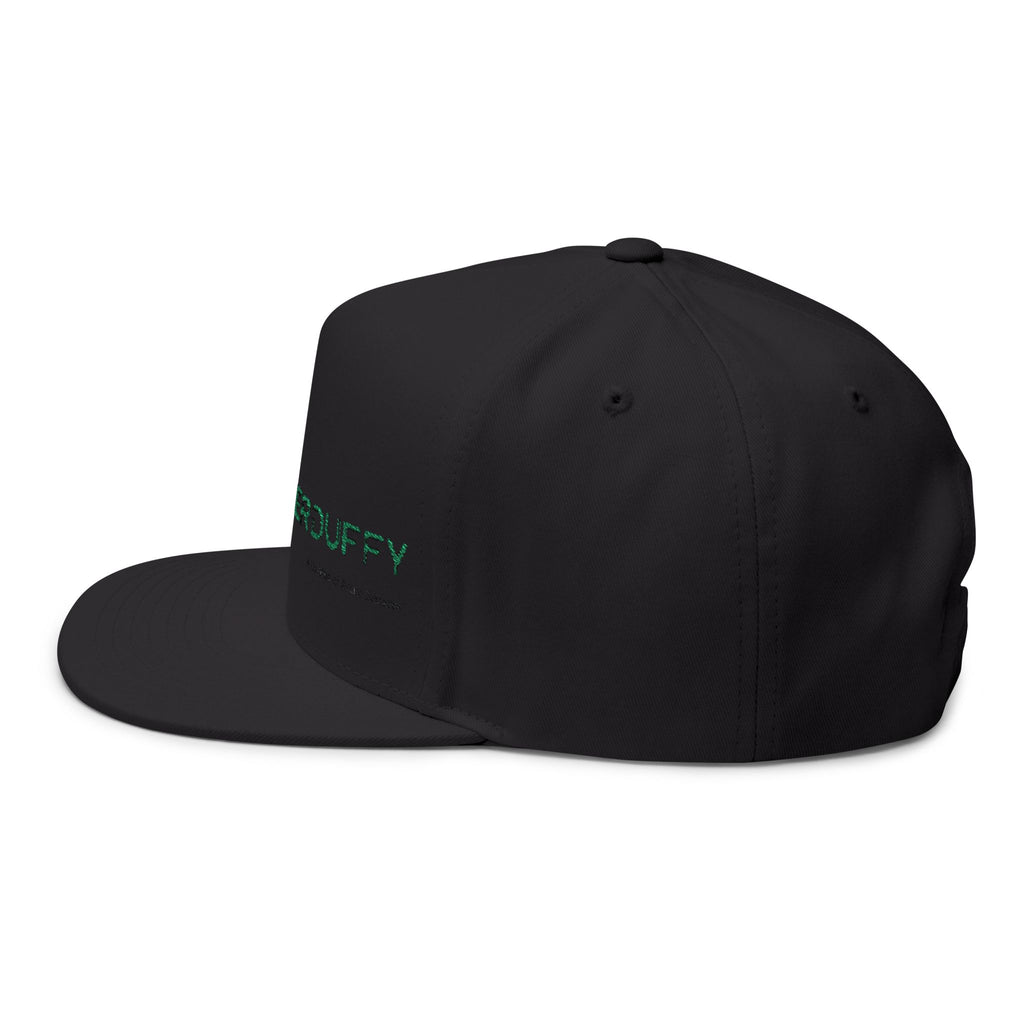 Embroidered Flat Bill Cap — GalleherDuffy Logo Snapback