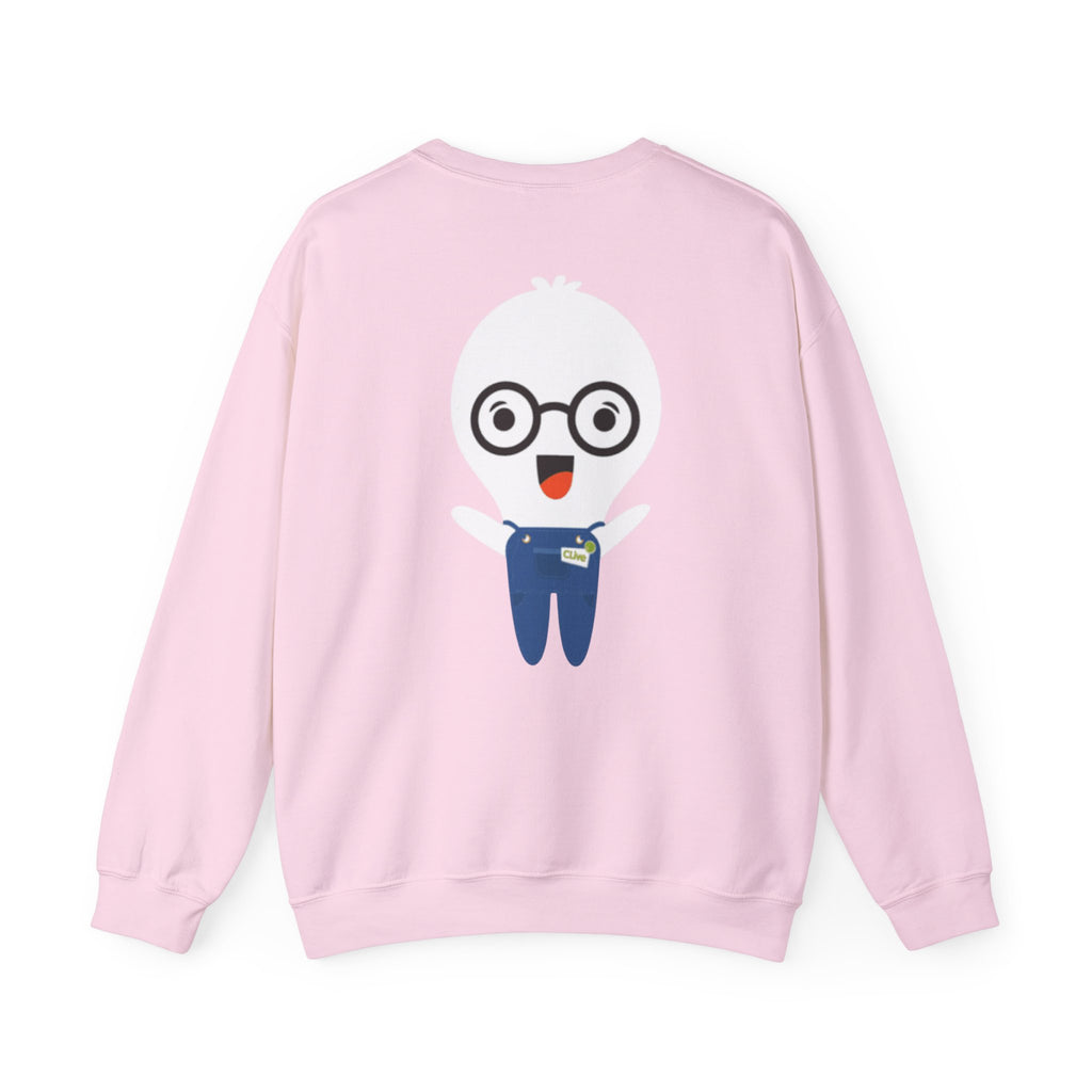 ChoiceLunch Logo Crewneck Sweatshirt | Mascot Character Back Print