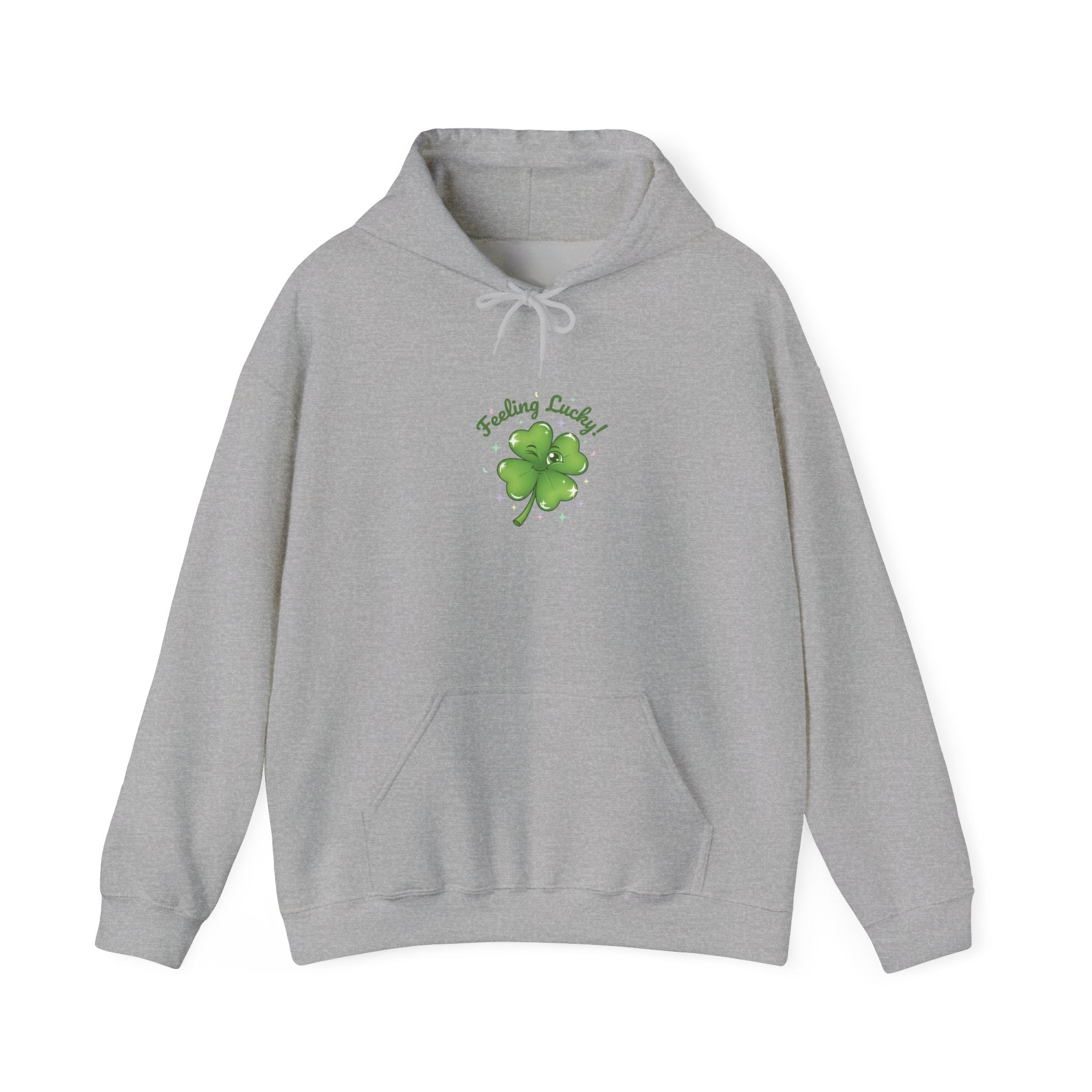 Feeling Lucky four leaf clover Hoodie | luck energy design, green luck