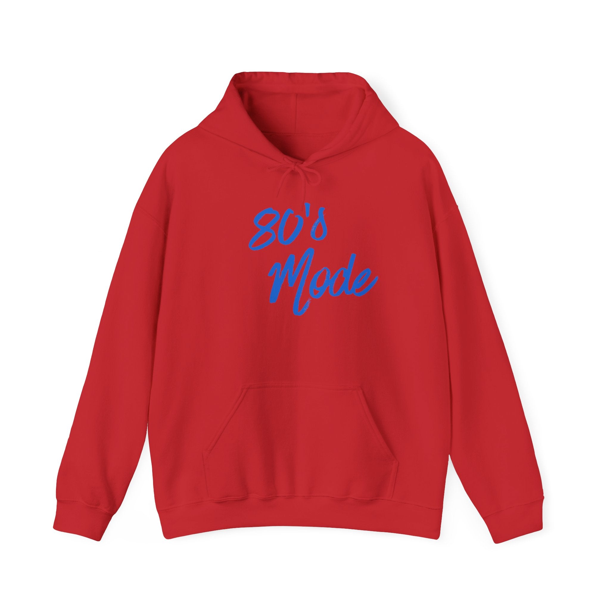 80's Mode Hoodie - Retro 1980s Script Pullover with Back QR Code