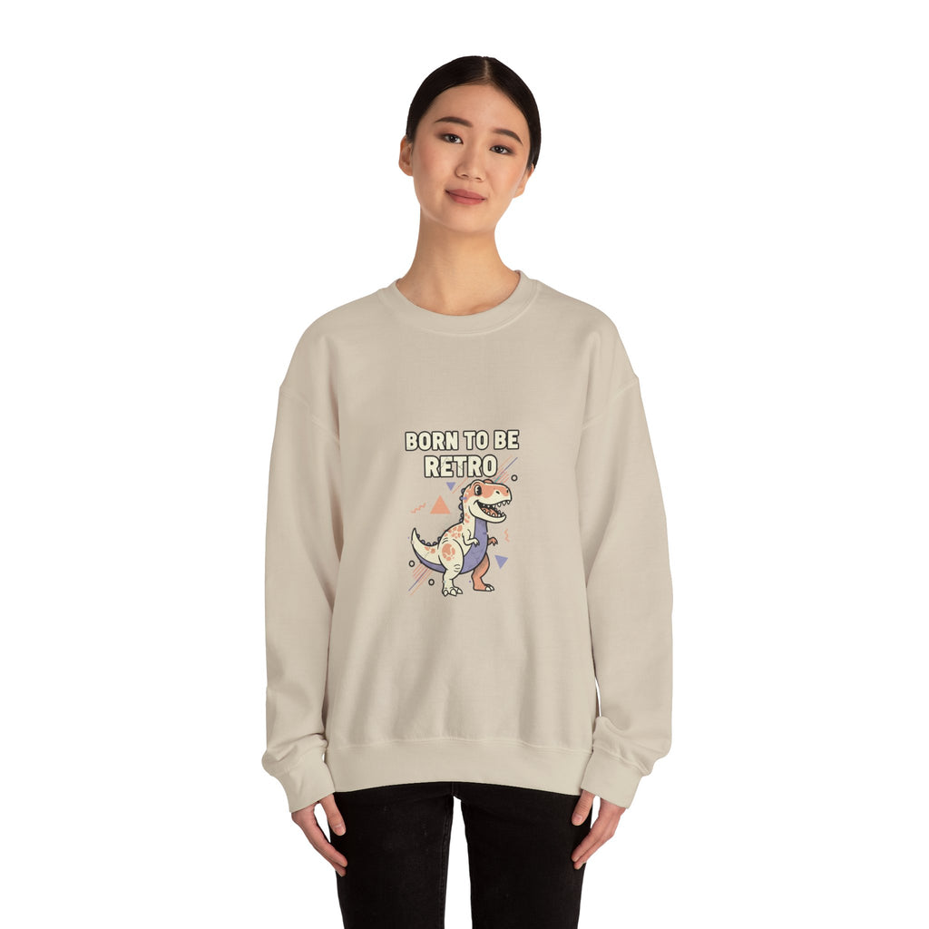 Born to Be Retro Sweatshirt | 90s Kid Vintage Tech Meme, nostalgic tech quote