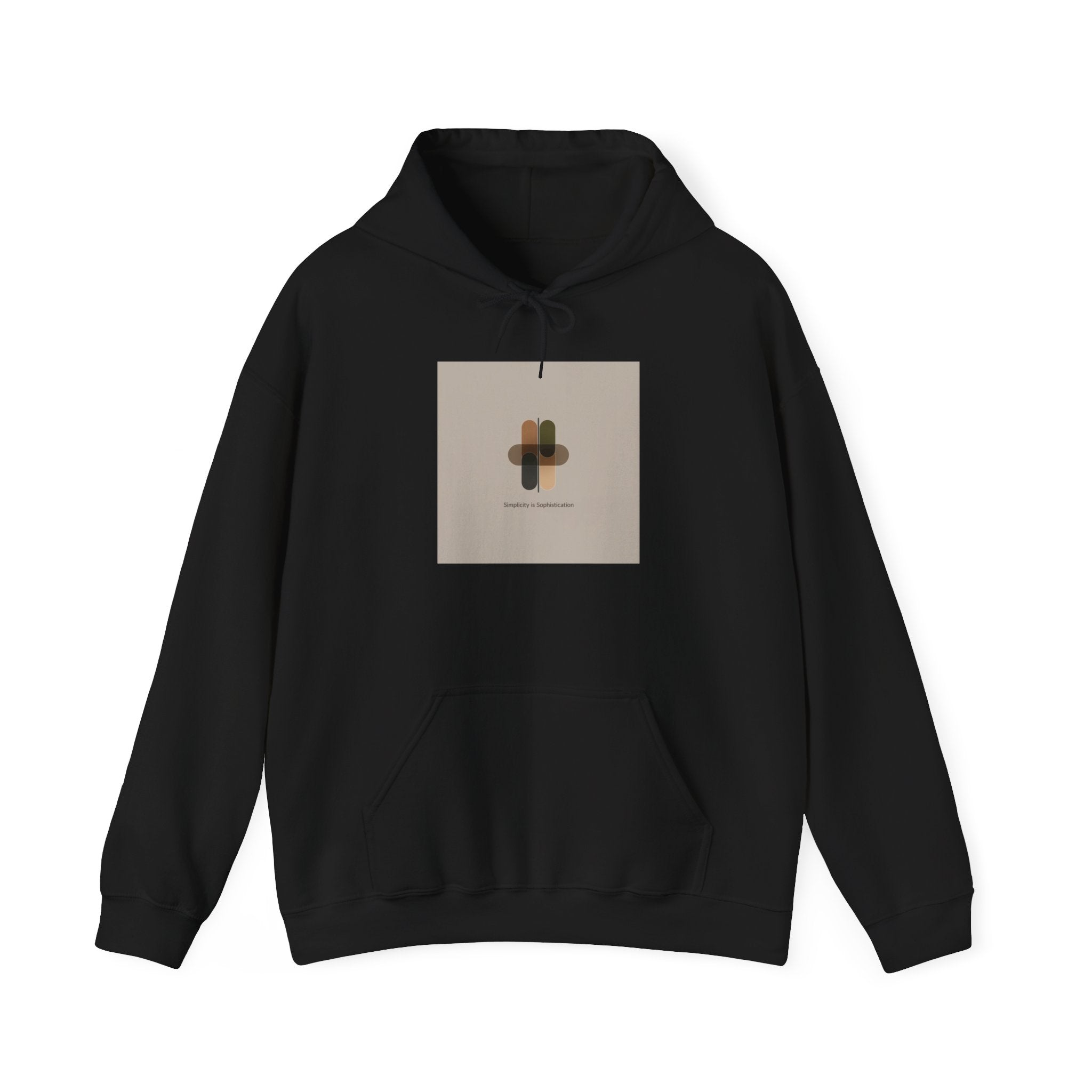 Minimal Abstract Collage Hoodie | Quiet Luxury, Neutral Minimalist