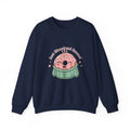 Cozy Donut Illustration Sweatshirt | Food Pun Comfort, Pastel Snack Humor