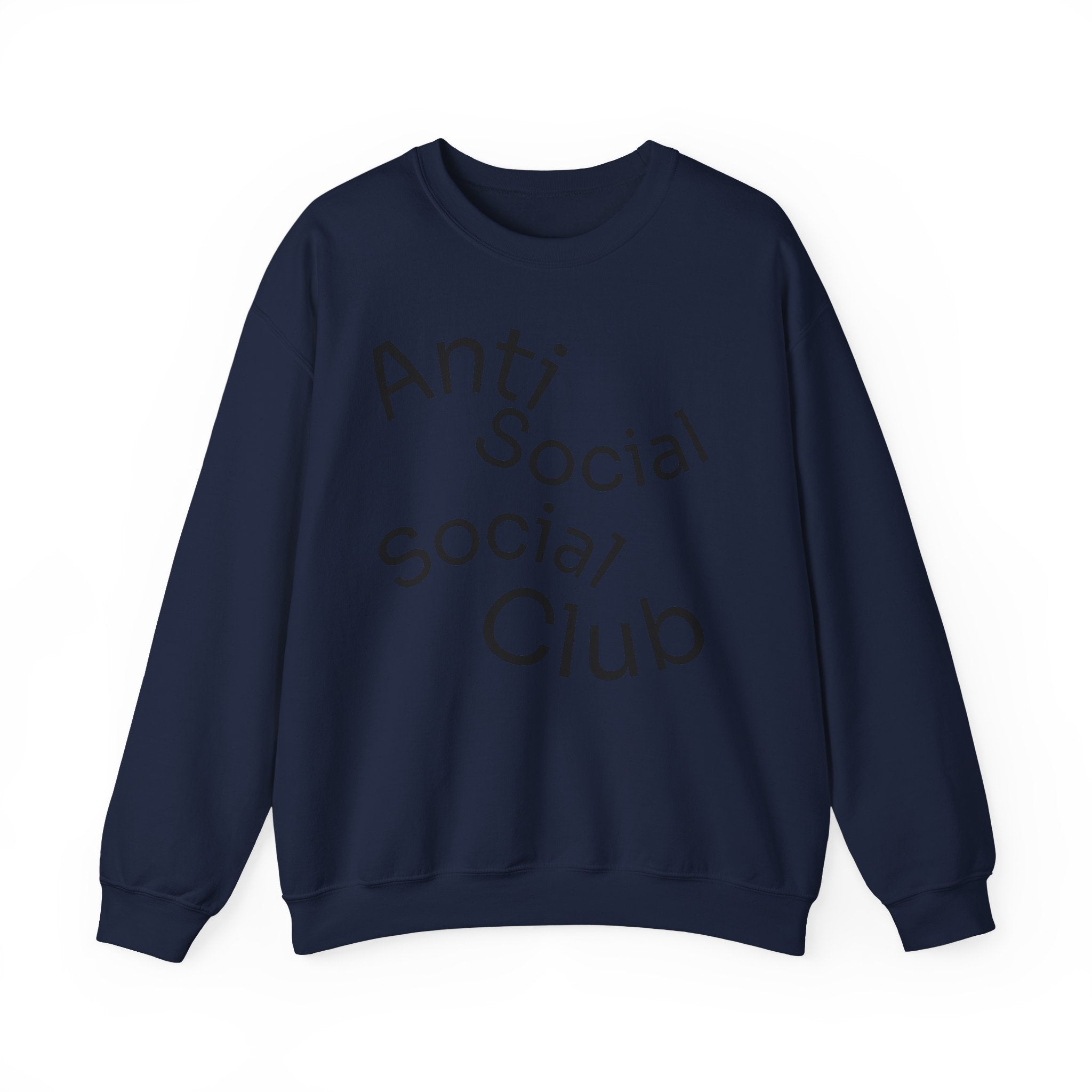 Crewneck Sweatshirt - "Anti Social Social Club" Front Logo & 6 Feet Social Distancing Back Graphic