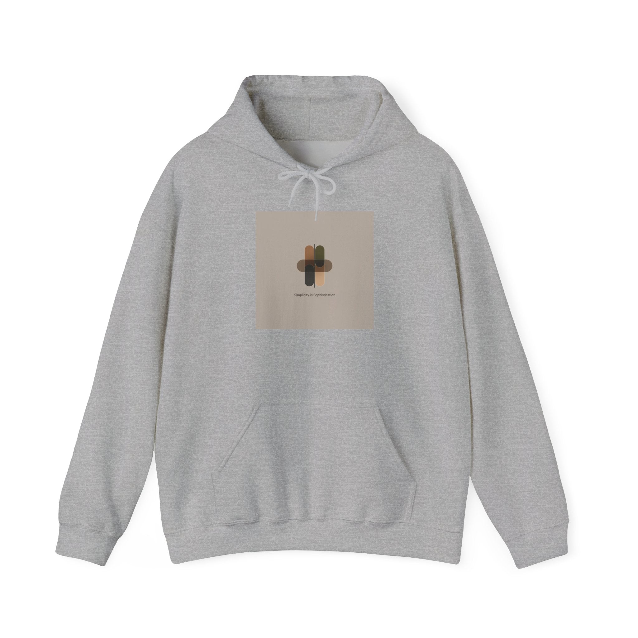 Minimal Abstract Collage Hoodie | Quiet Luxury, Neutral Minimalist
