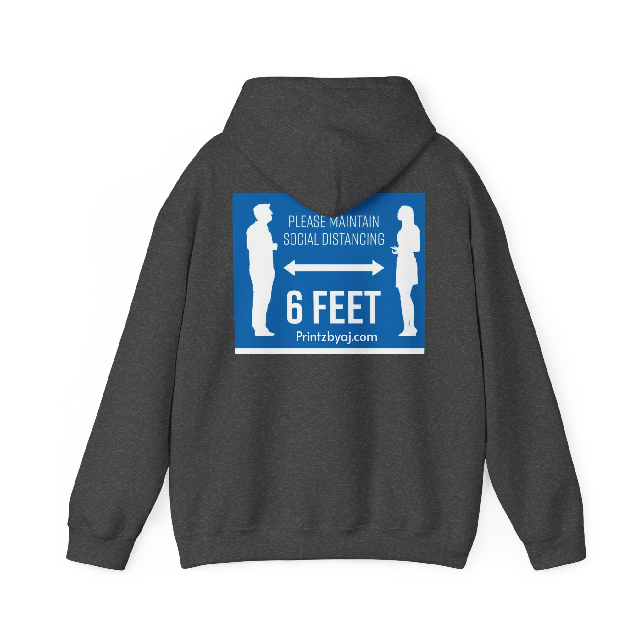 Anti Social Social Club Hoodie — "Please Maintain Social Distancing 6 Feet" Graphic Hooded Sweatshirt