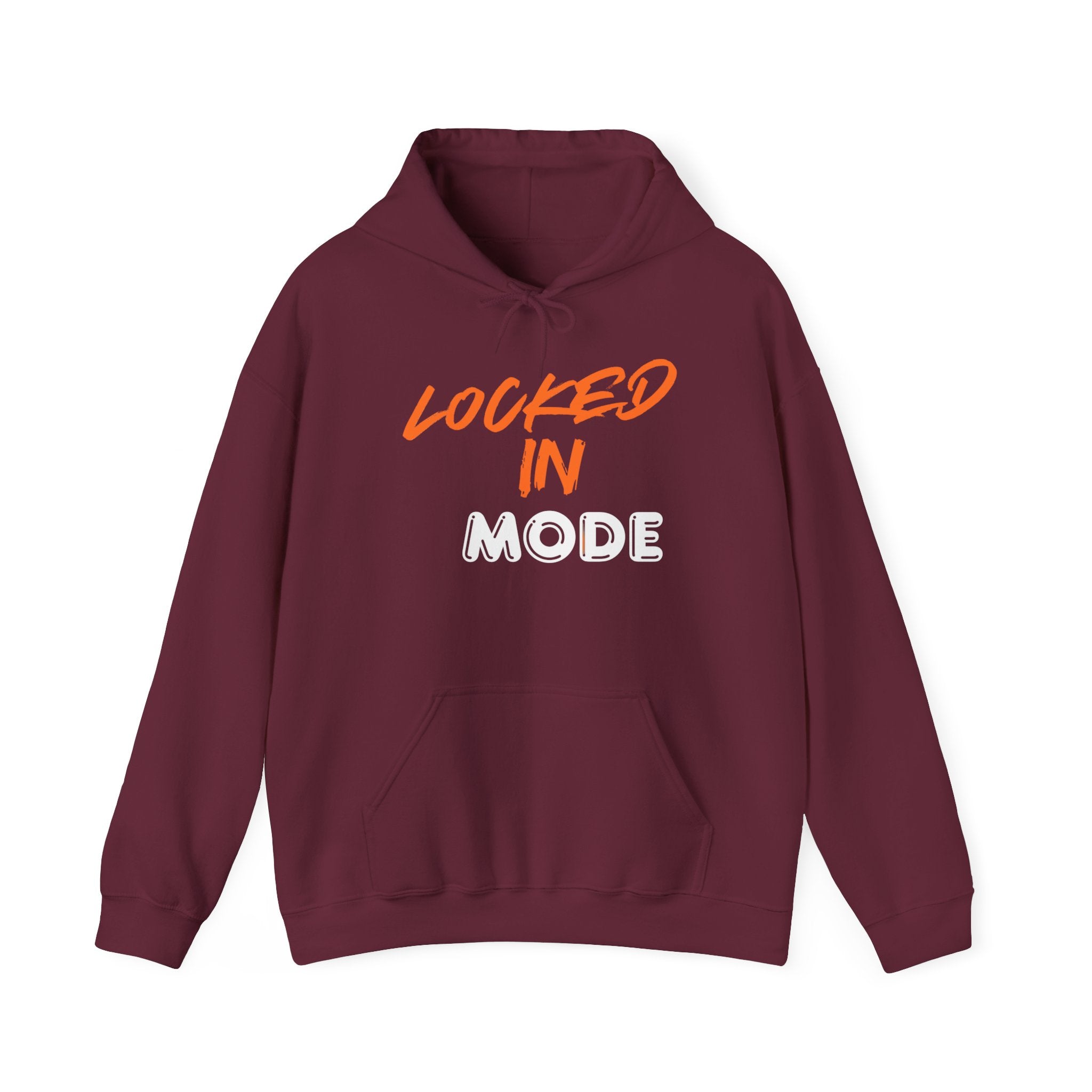 Locked In Mode Hoodie — 'Locked in Mode' Graphic Sweatshirt with QR Code Back