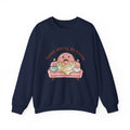 Donut Worry Be Happy Sweatshirt | food pun, cozy snack cartoon