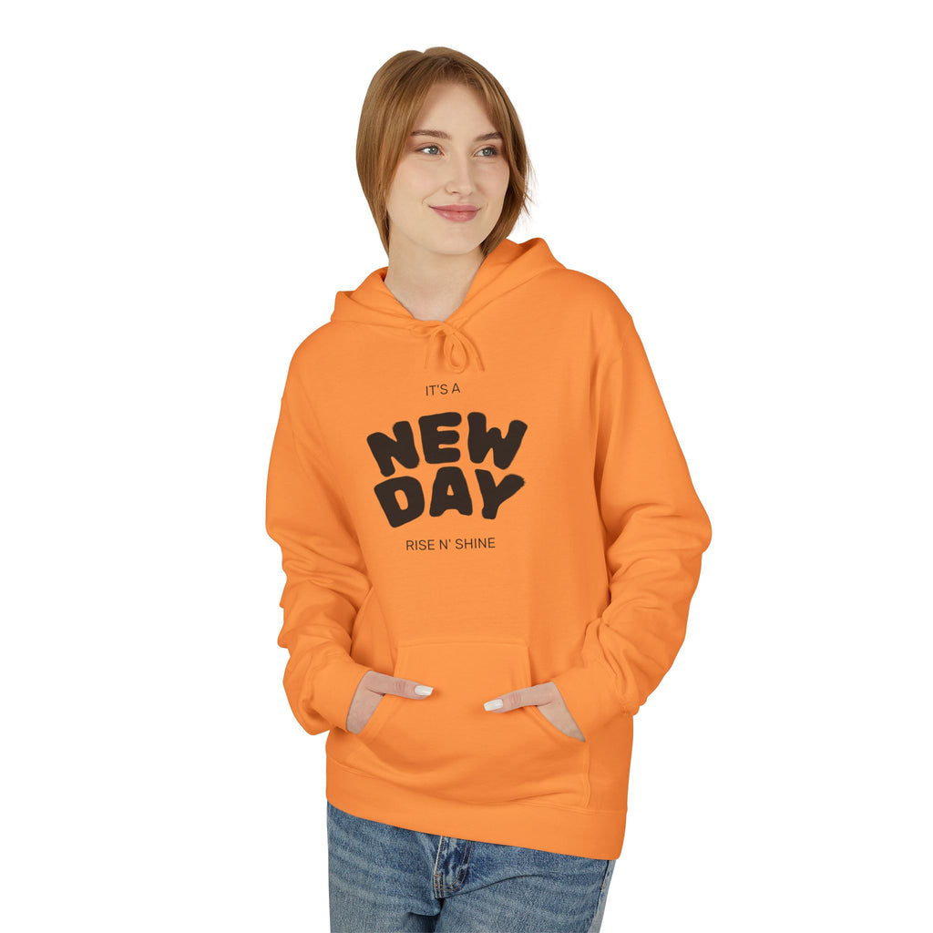 New Day Graphic Hoodie — "It's a New Day" Motivational Pullover