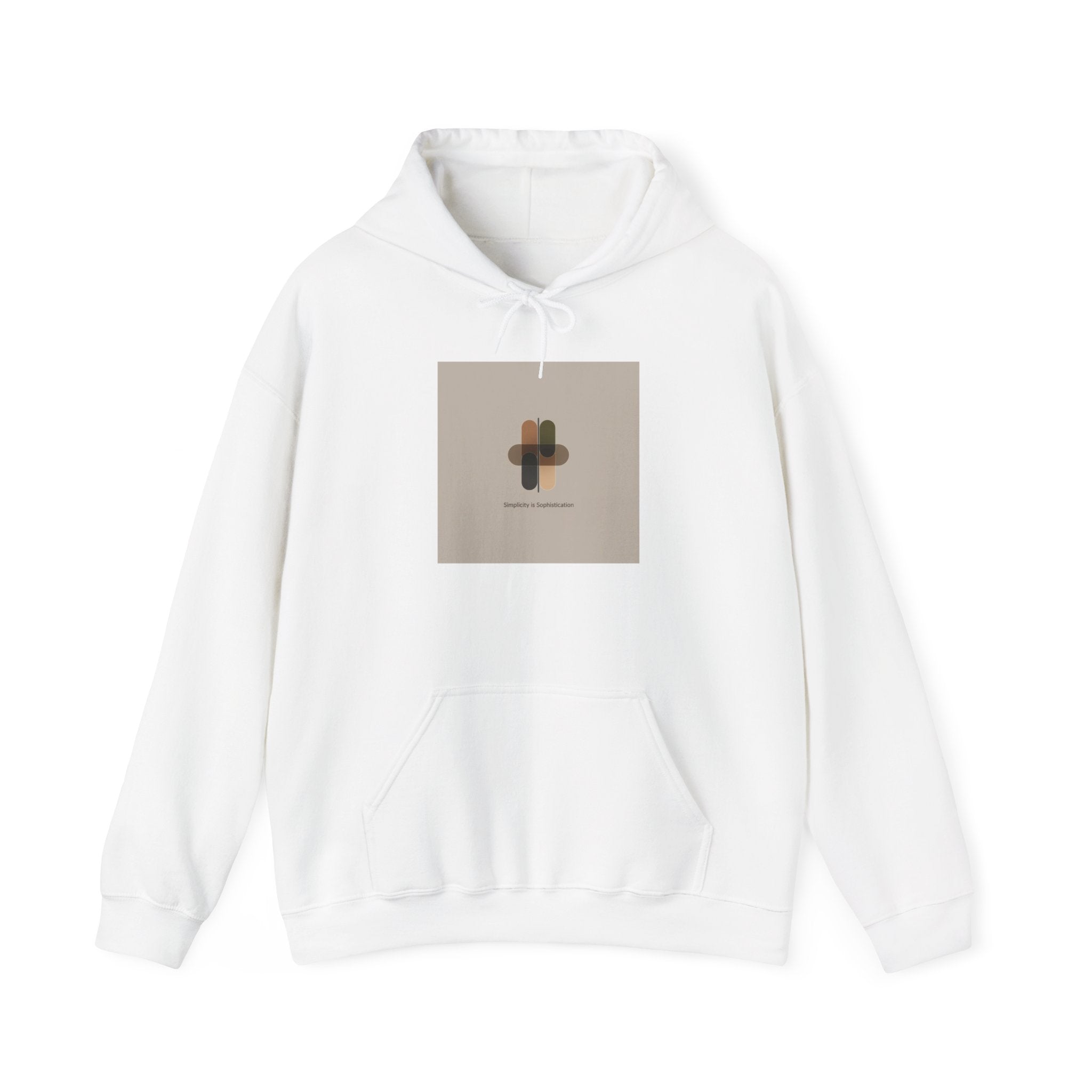 Minimal Abstract Collage Hoodie | Quiet Luxury, Neutral Minimalist
