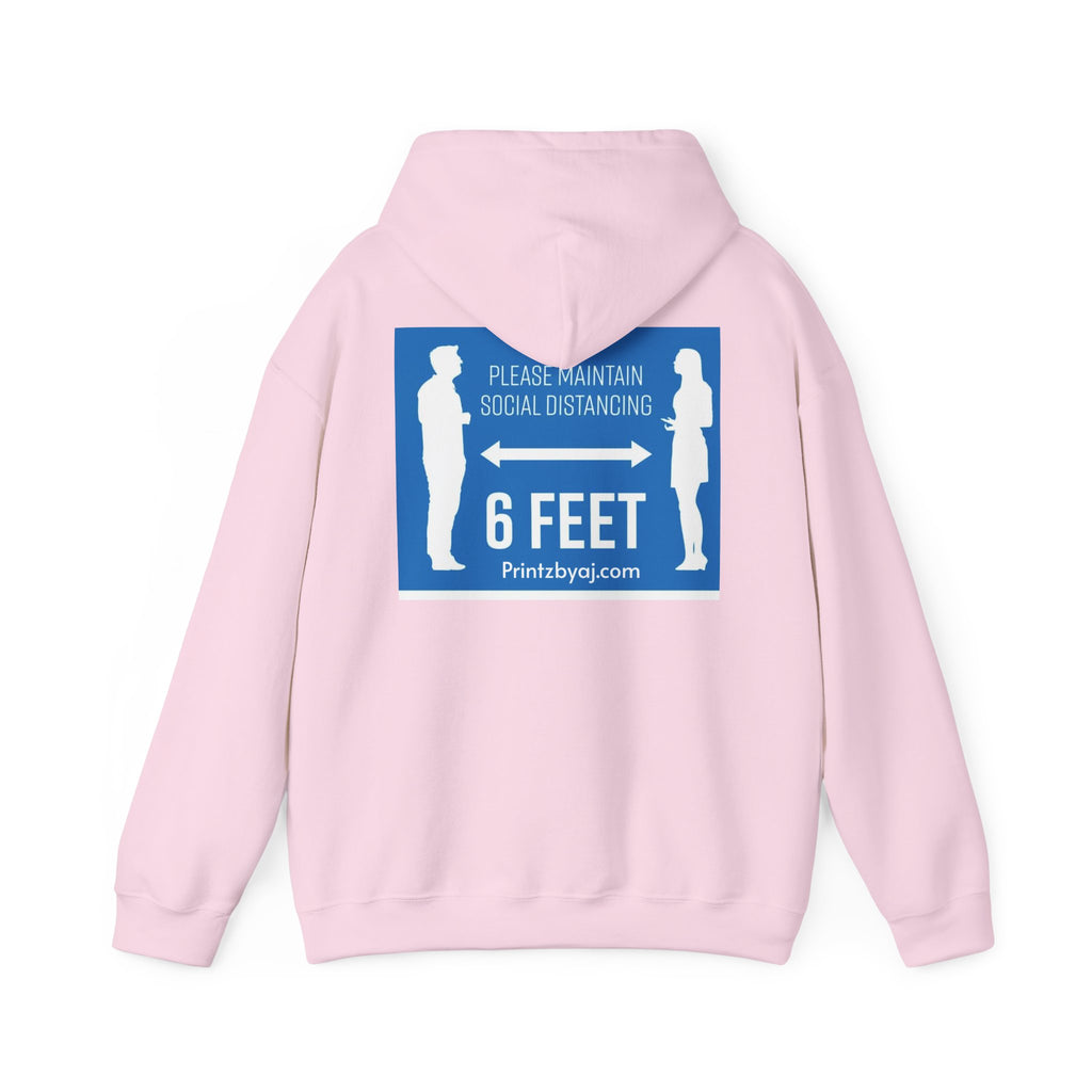 Anti Social Social Club Hoodie — "Please Maintain Social Distancing 6 Feet" Graphic Hooded Sweatshirt