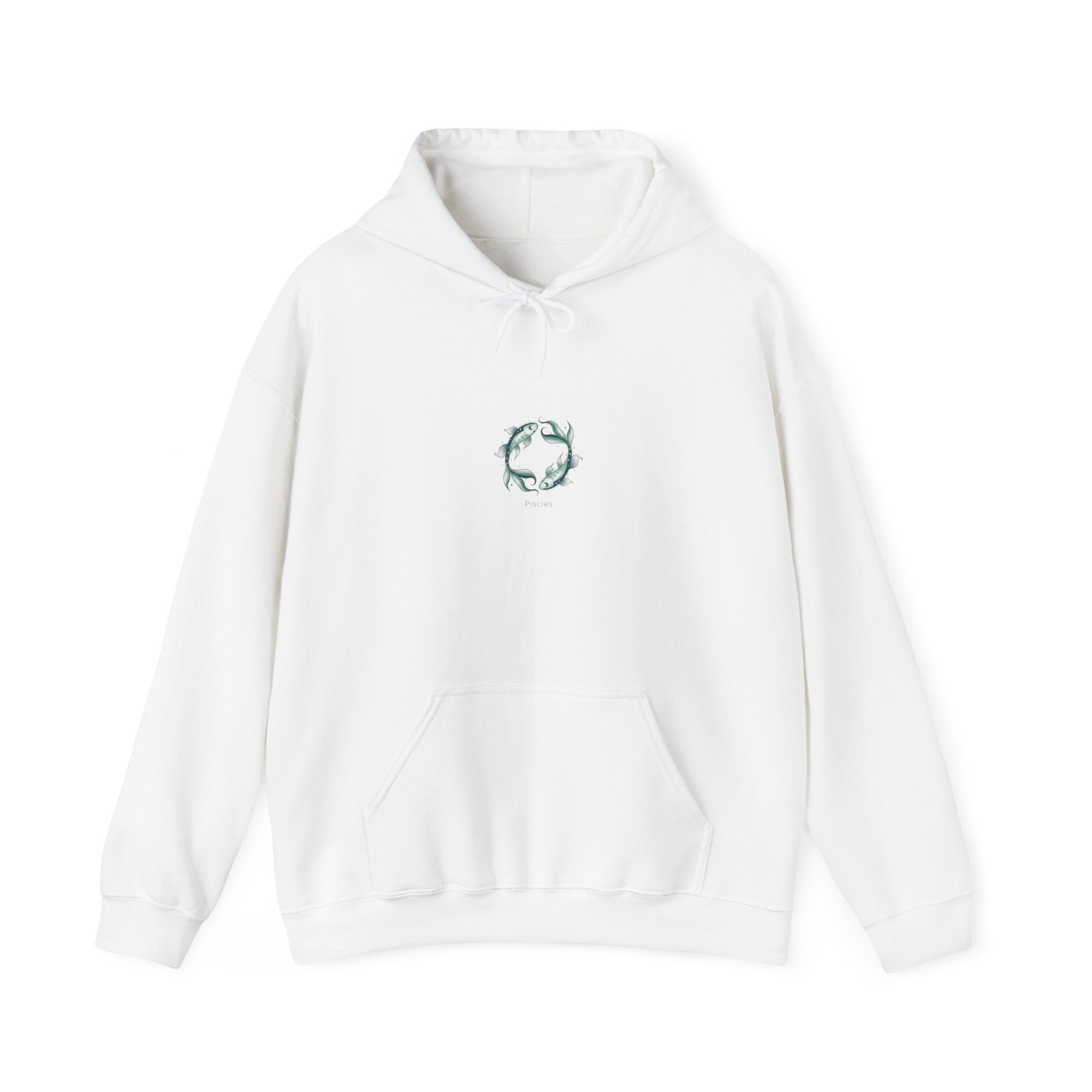 Pisces Two Fish Circle Hoodie | astrology Pisces symbol, duality art