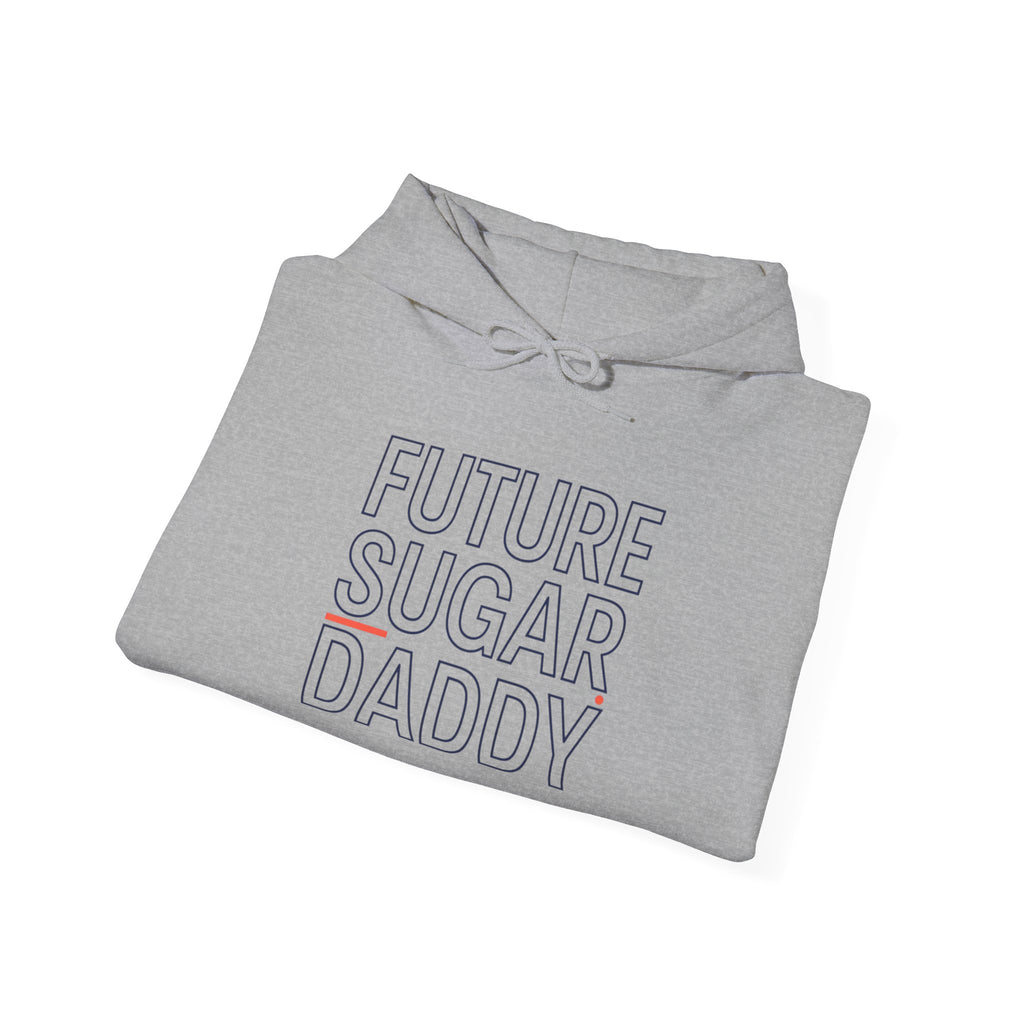 Outline Text "Hollow" Typography Hoodie | minimalist outline font, stencil-effect
