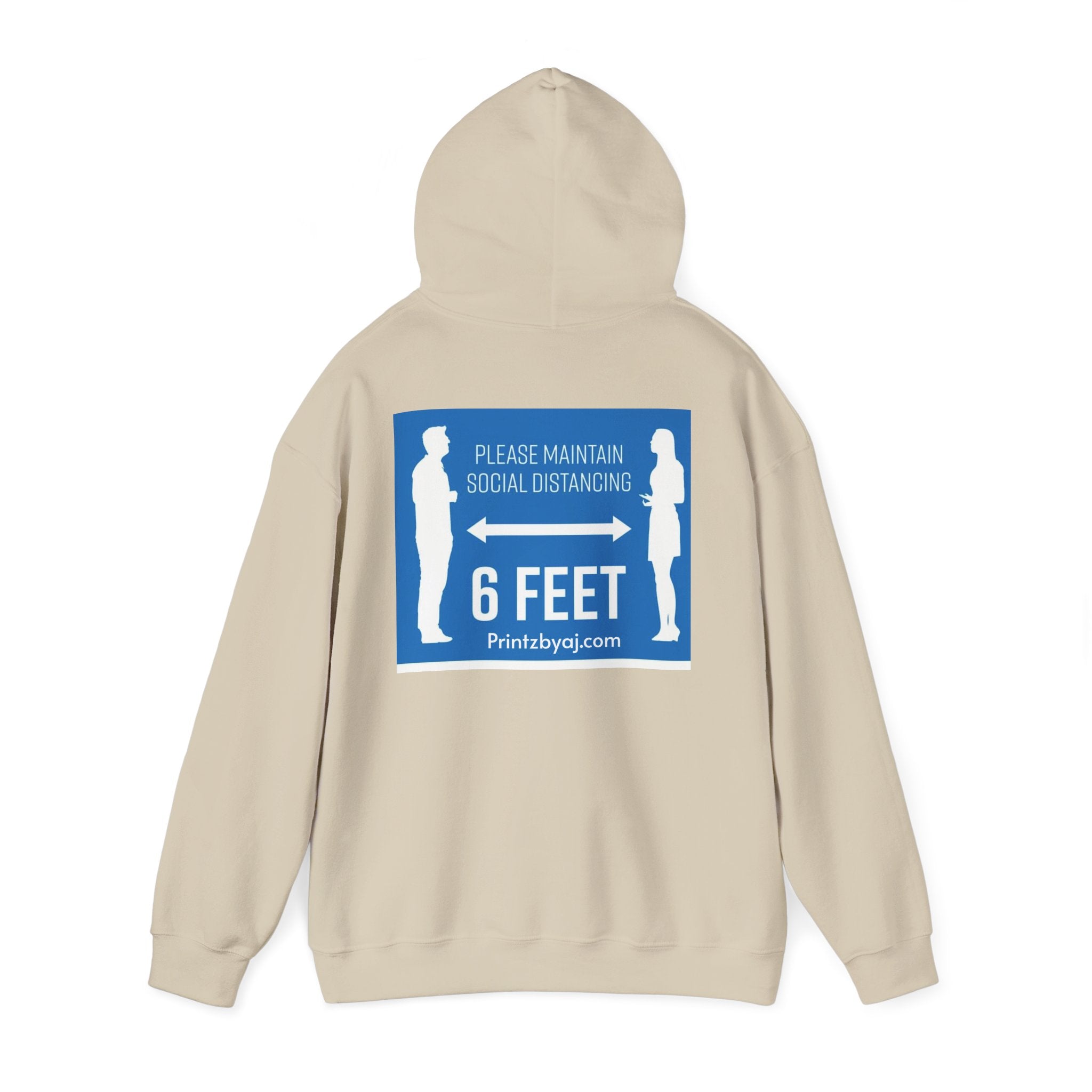 Anti Social Social Club Hoodie — "Please Maintain Social Distancing 6 Feet" Graphic Hooded Sweatshirt