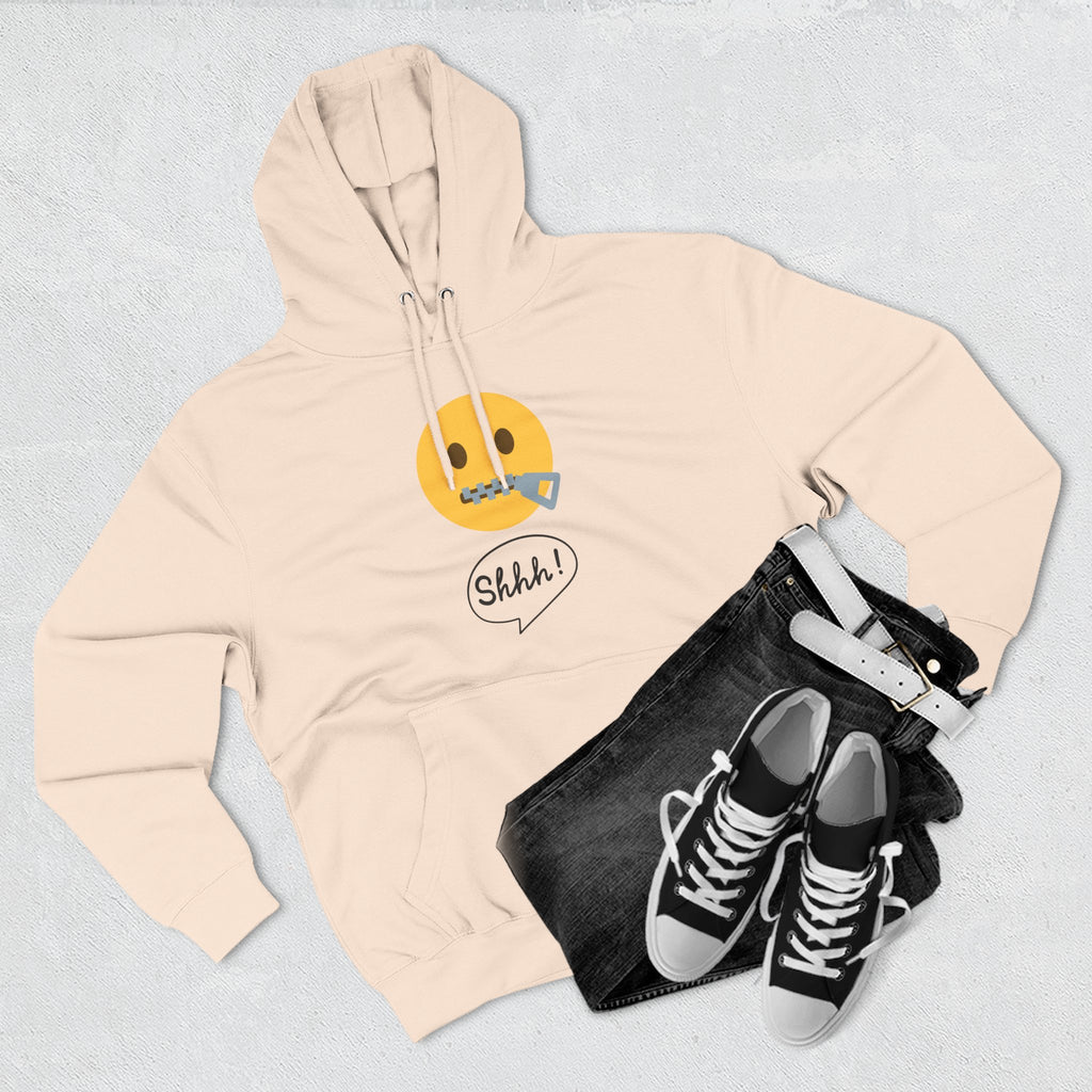 Hoodie — "Excuse Me?" QR Code Graphic Fleece Hoodie