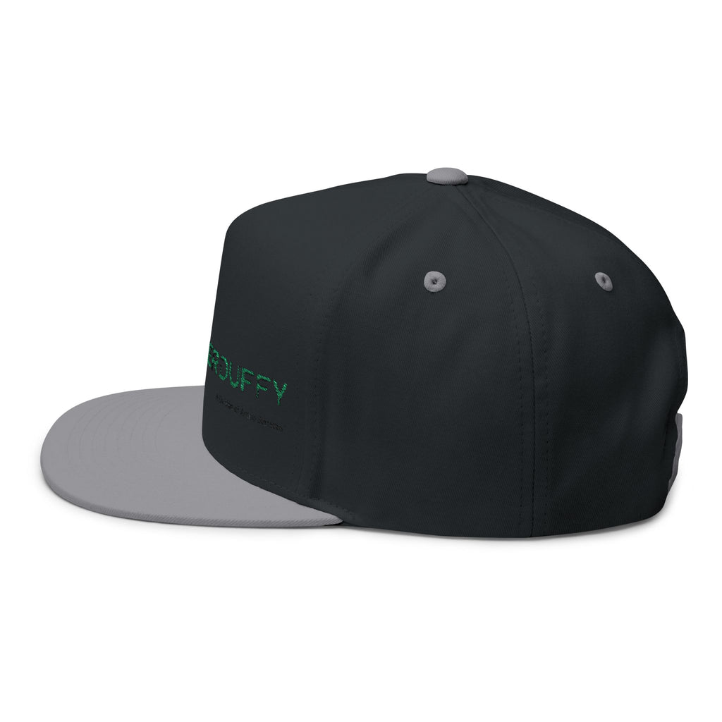 Embroidered Flat Bill Cap — GalleherDuffy Logo Snapback