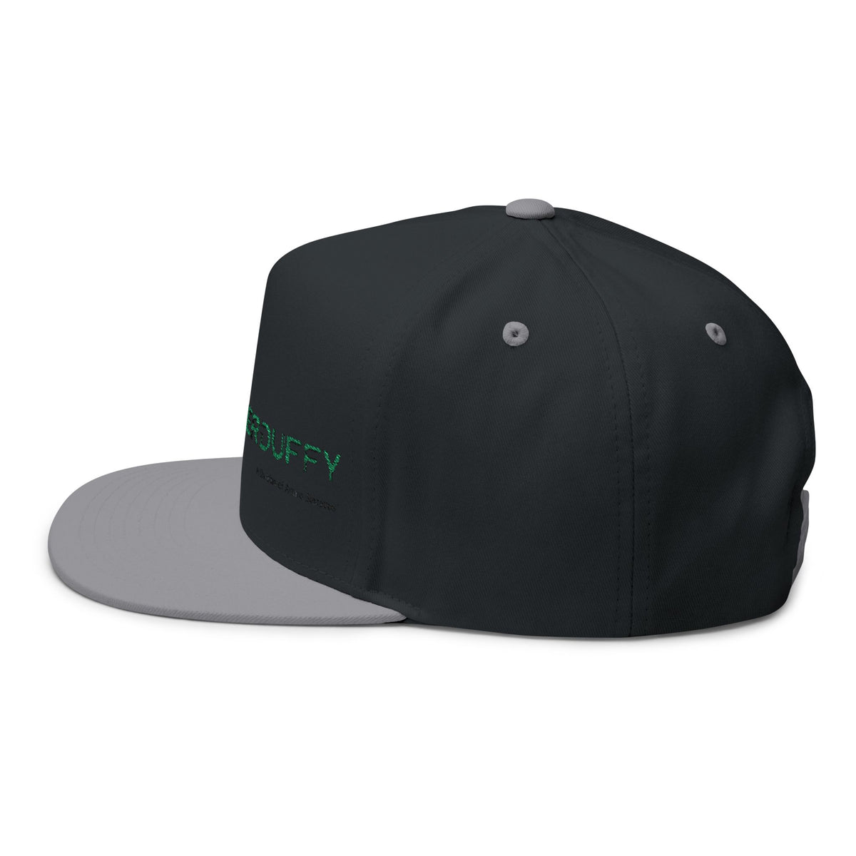 Embroidered Flat Bill Cap — GalleherDuffy Logo Snapback