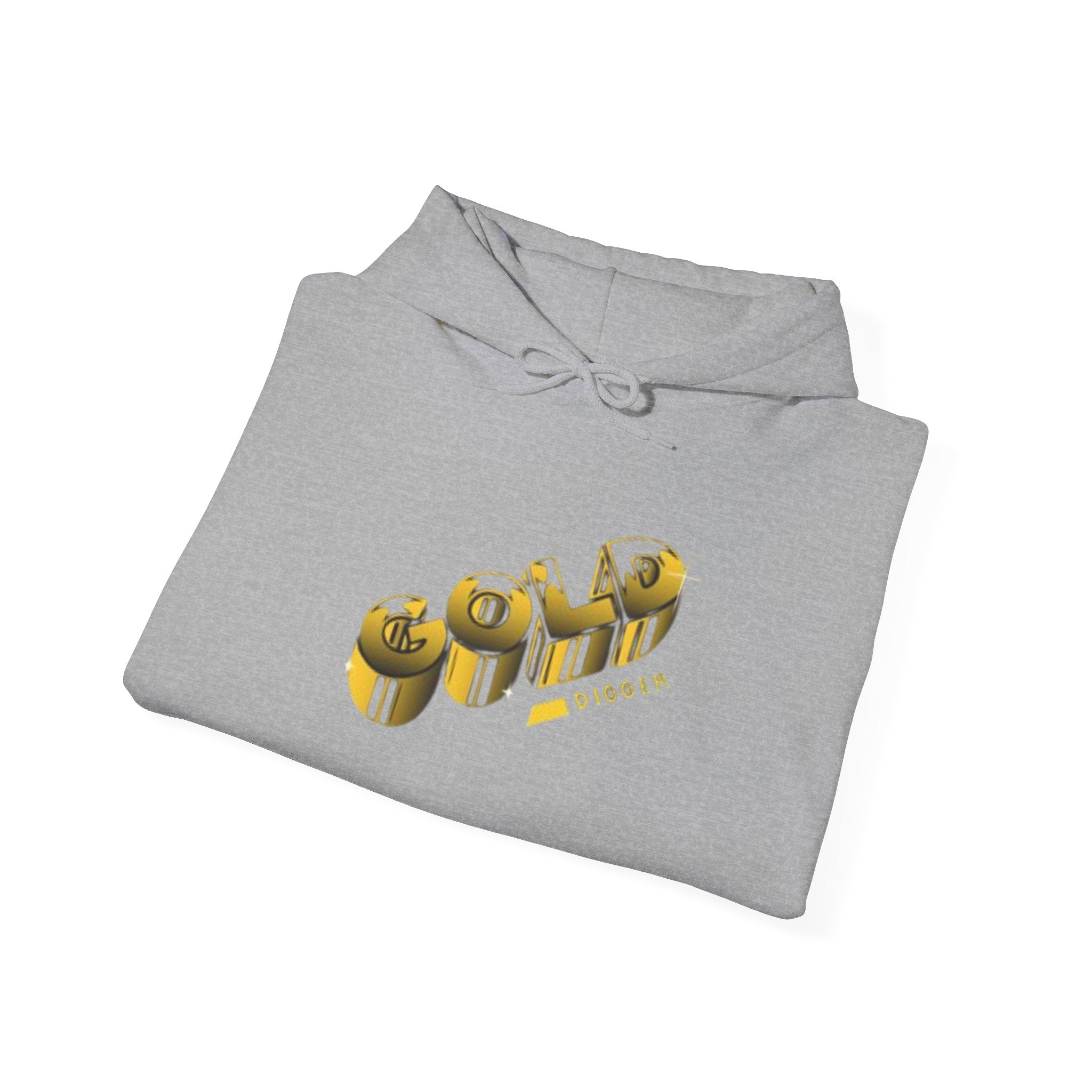 Graphic Hoodie — 3D Gold 'OWO' Design with QR Back Print