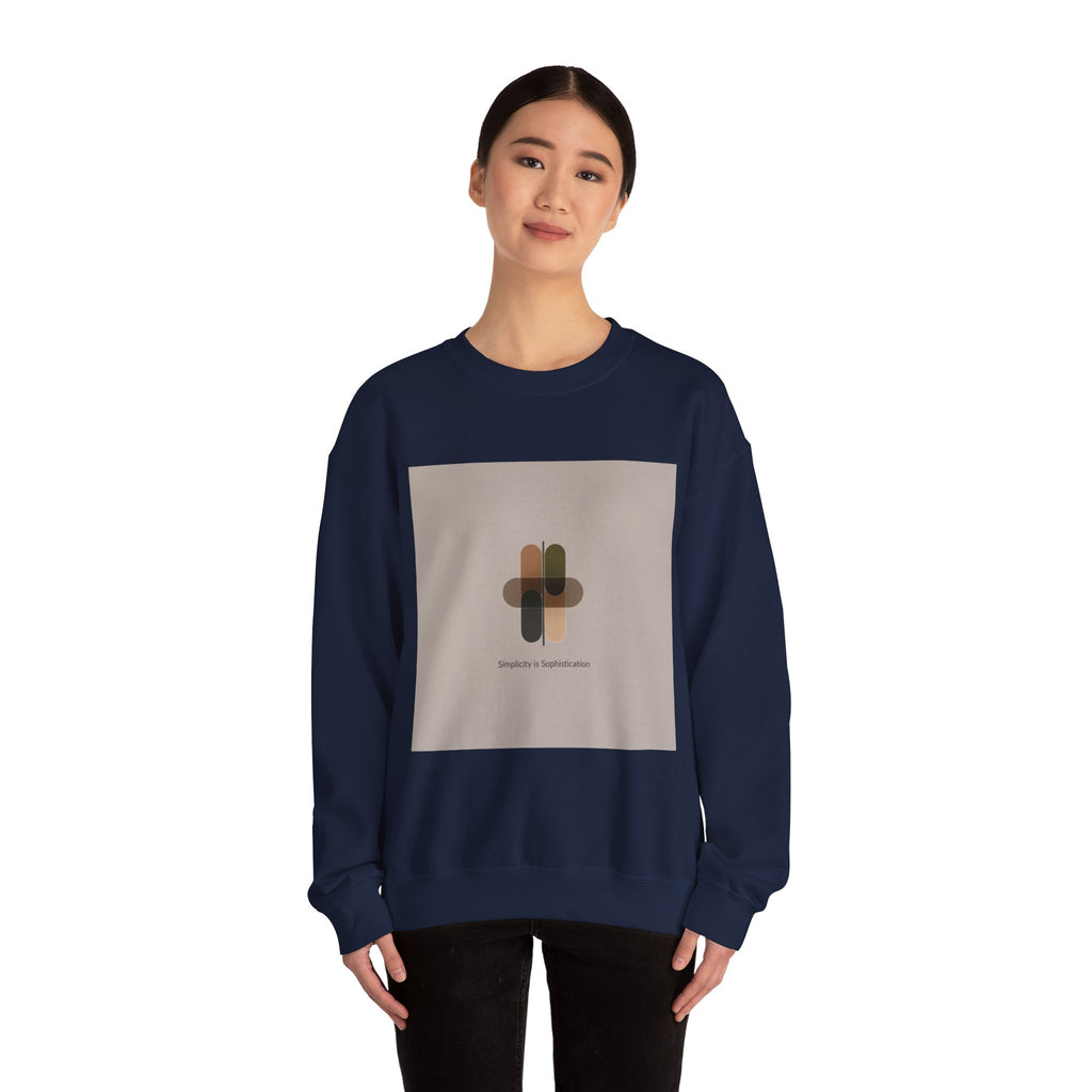 Minimal Geometric Motif Sweatshirt | Quiet Luxury, Neutral Minimalist