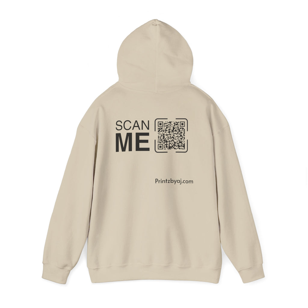 Bad "Bunny" Mode Hoodie — Cute Bunny 'Bad Mode!' Front + 'Scan Me' QR Back
