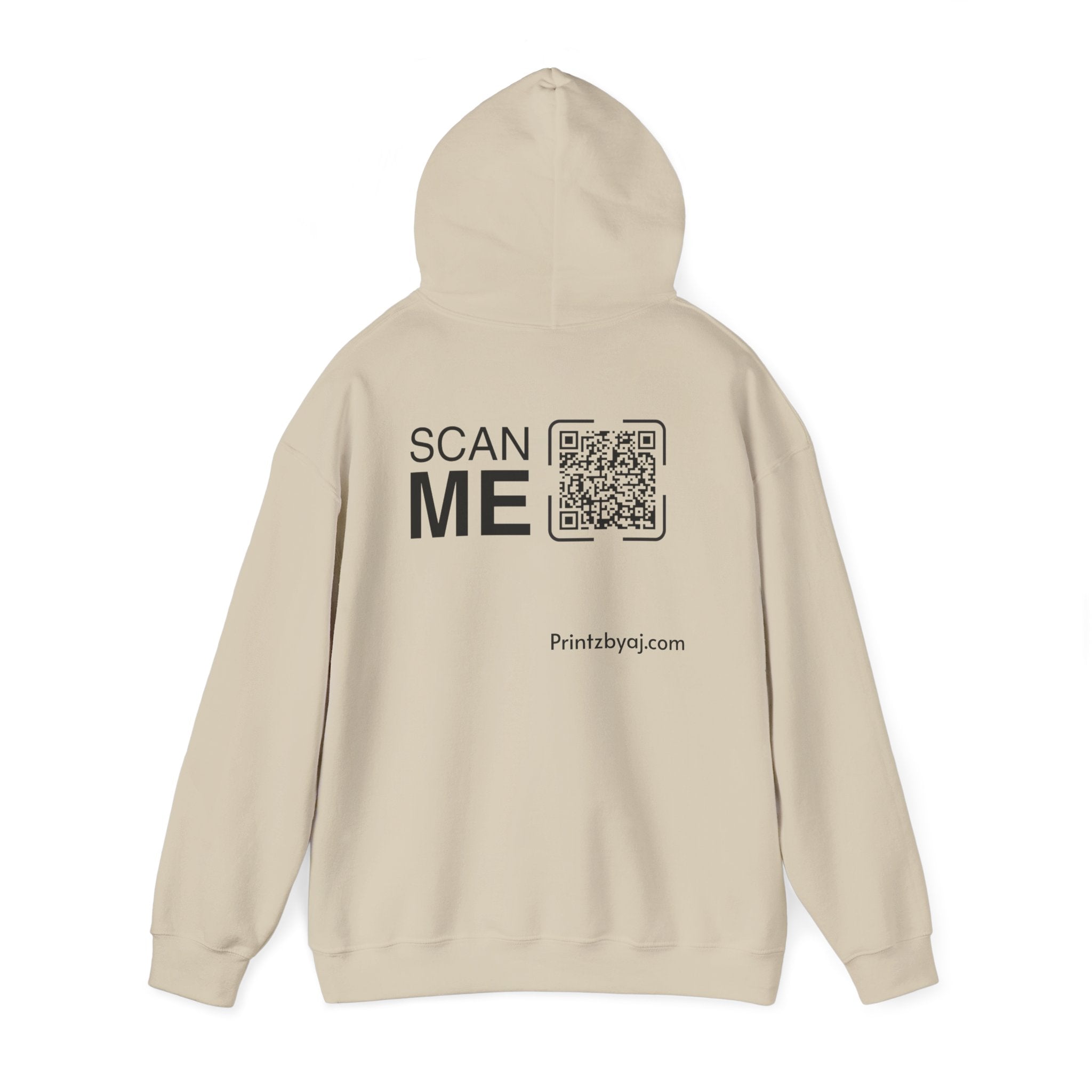 Bad "Bunny" Mode Hoodie — Cute Bunny 'Bad Mode!' Front + 'Scan Me' QR Back