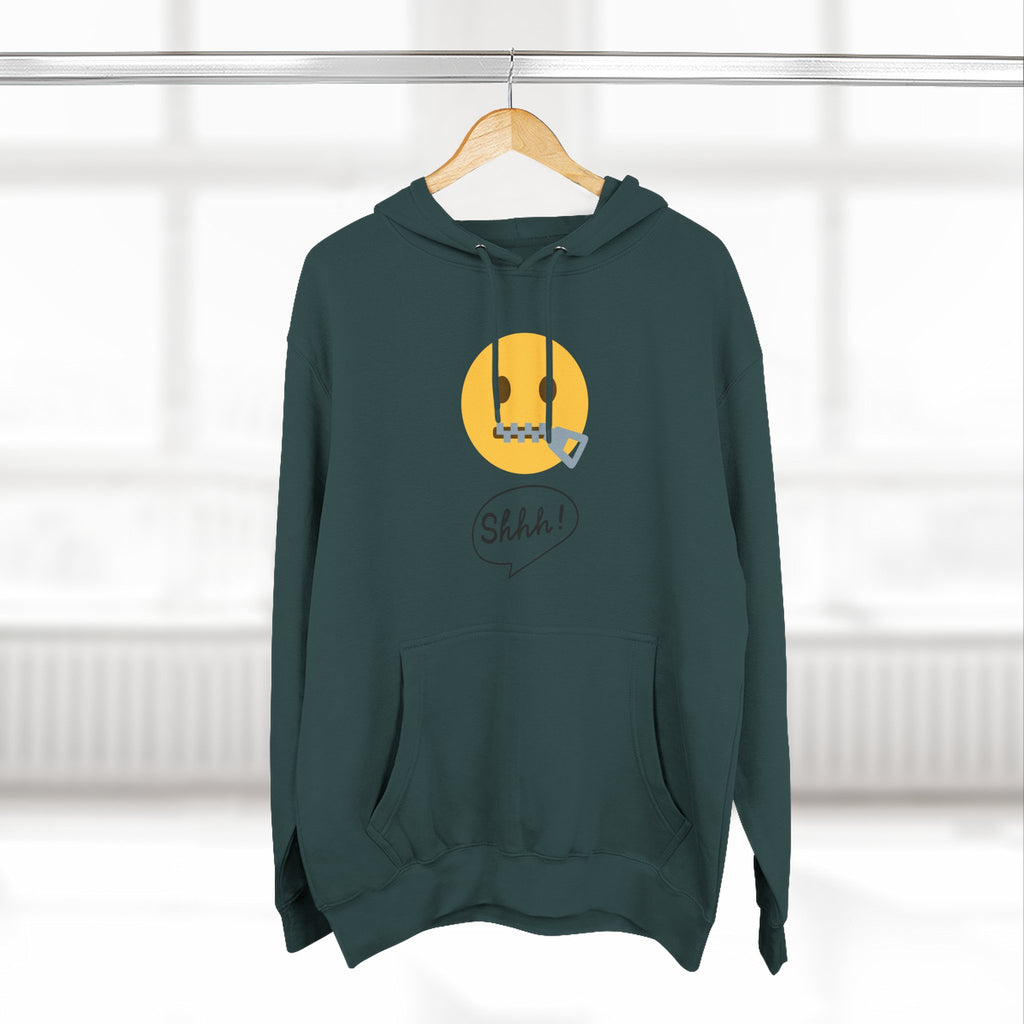 Hoodie — "Excuse Me?" QR Code Graphic Fleece Hoodie