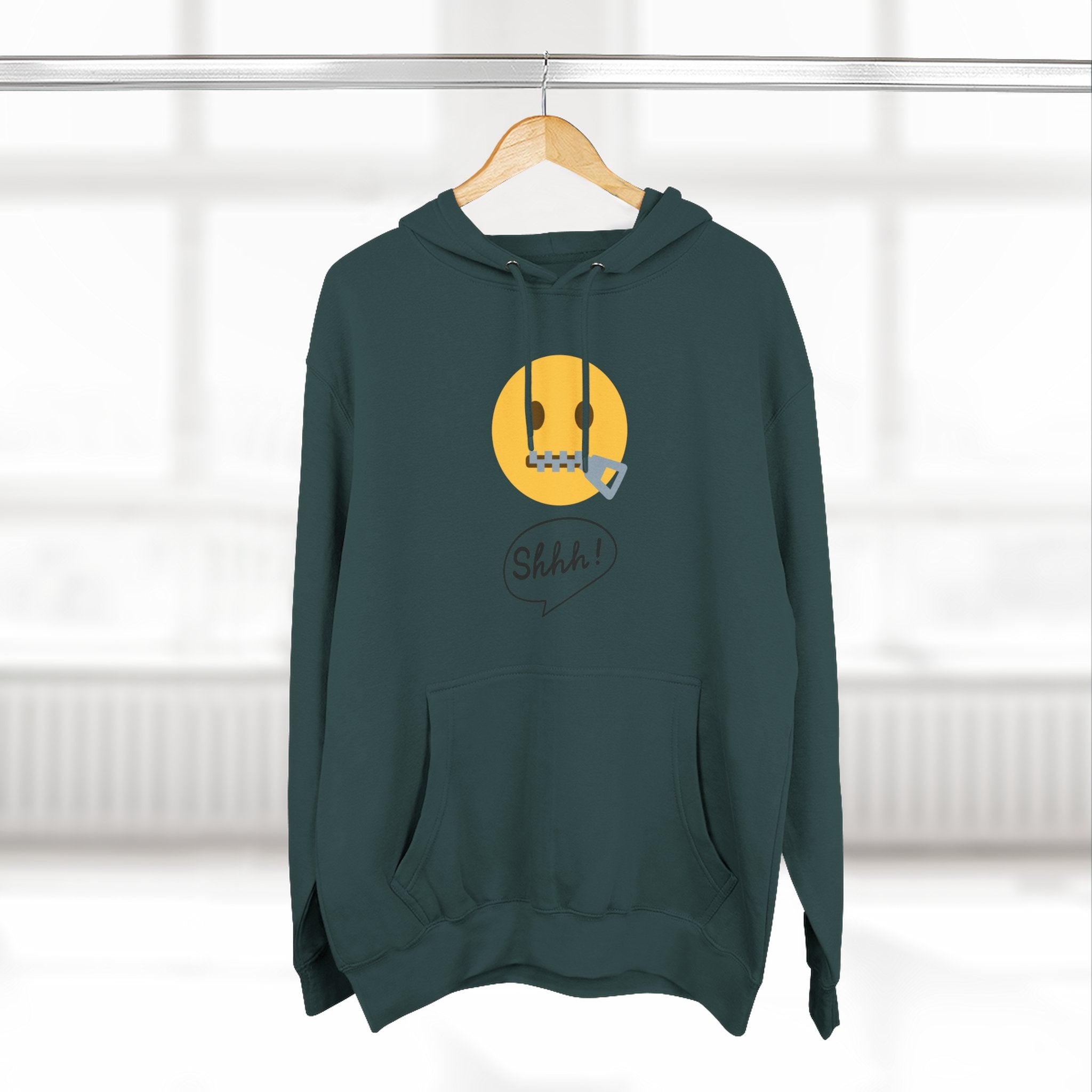 Hoodie — "Excuse Me?" QR Code Graphic Fleece Hoodie
