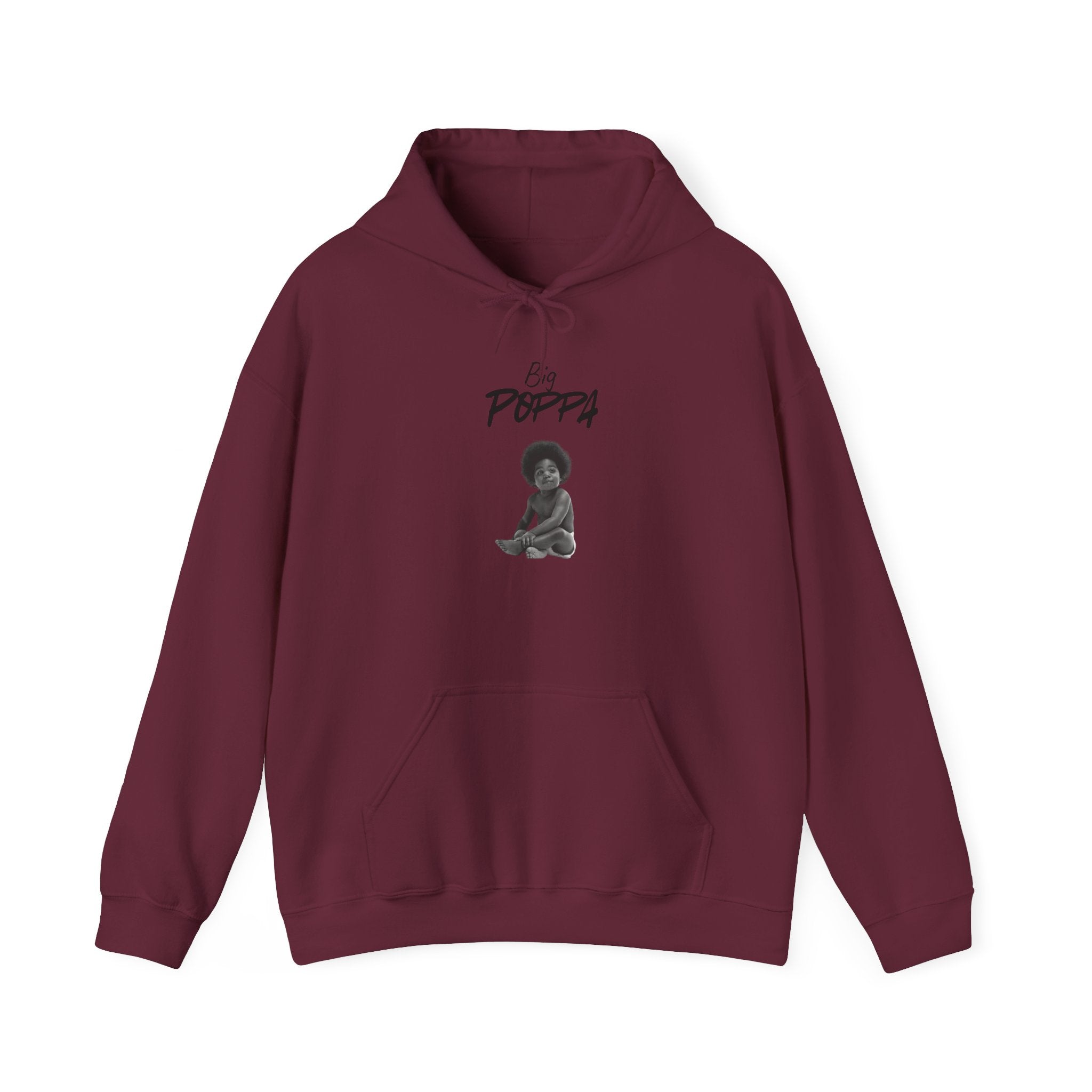 Hoodie — "Big Poppa" Pullover with QR Code Back