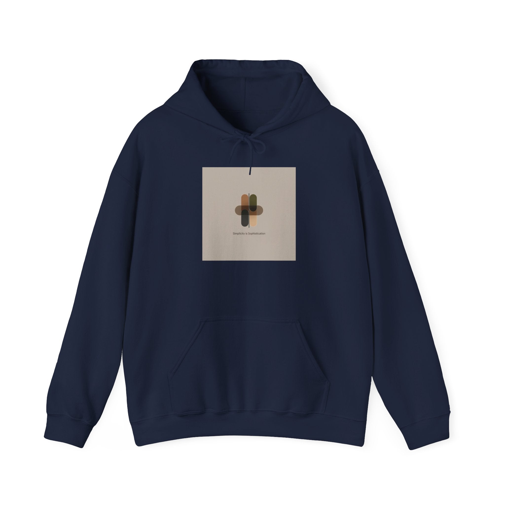 Minimal Abstract Collage Hoodie | Quiet Luxury, Neutral Minimalist