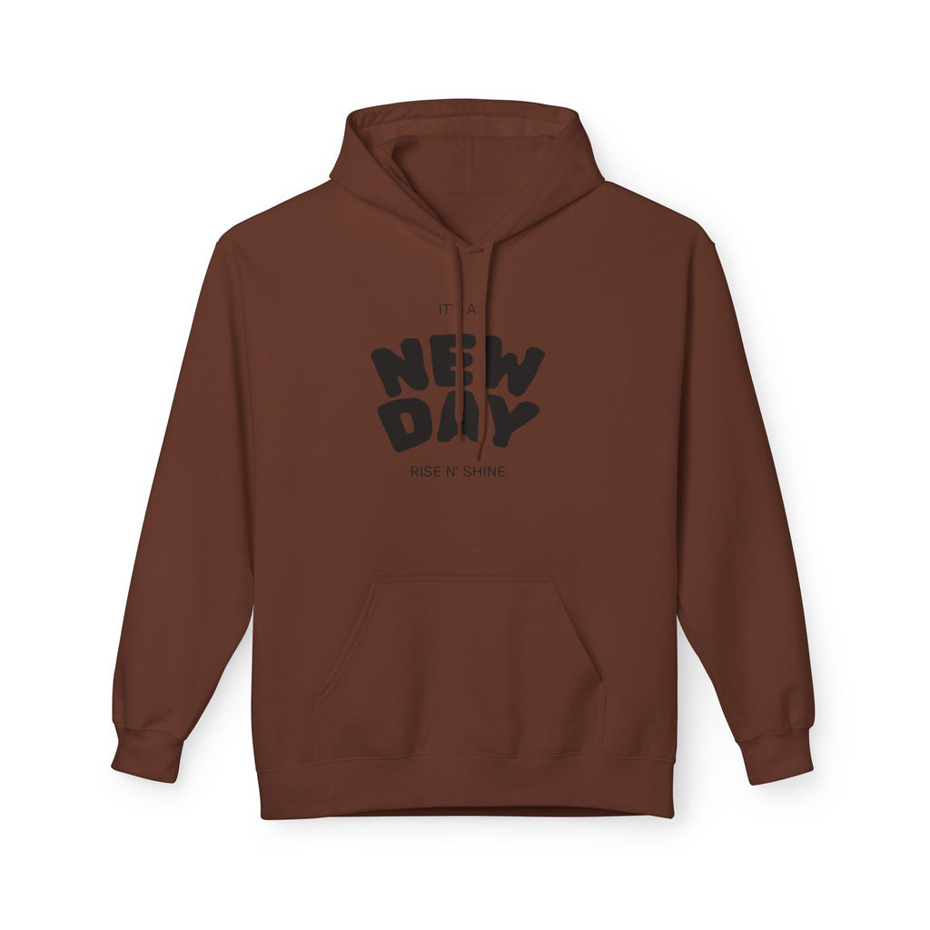 New Day Graphic Hoodie — "It's a New Day" Motivational Pullover