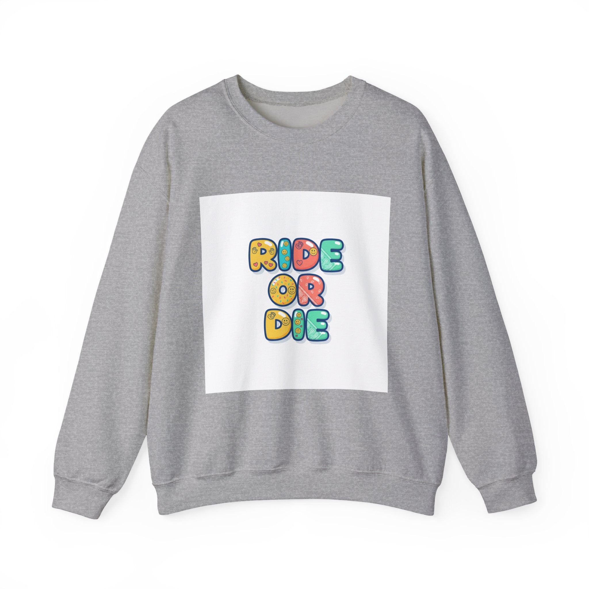 Ride or Die Sweatshirt | Galentine's Friendship Crewneck, Bestie Matching Pullover
