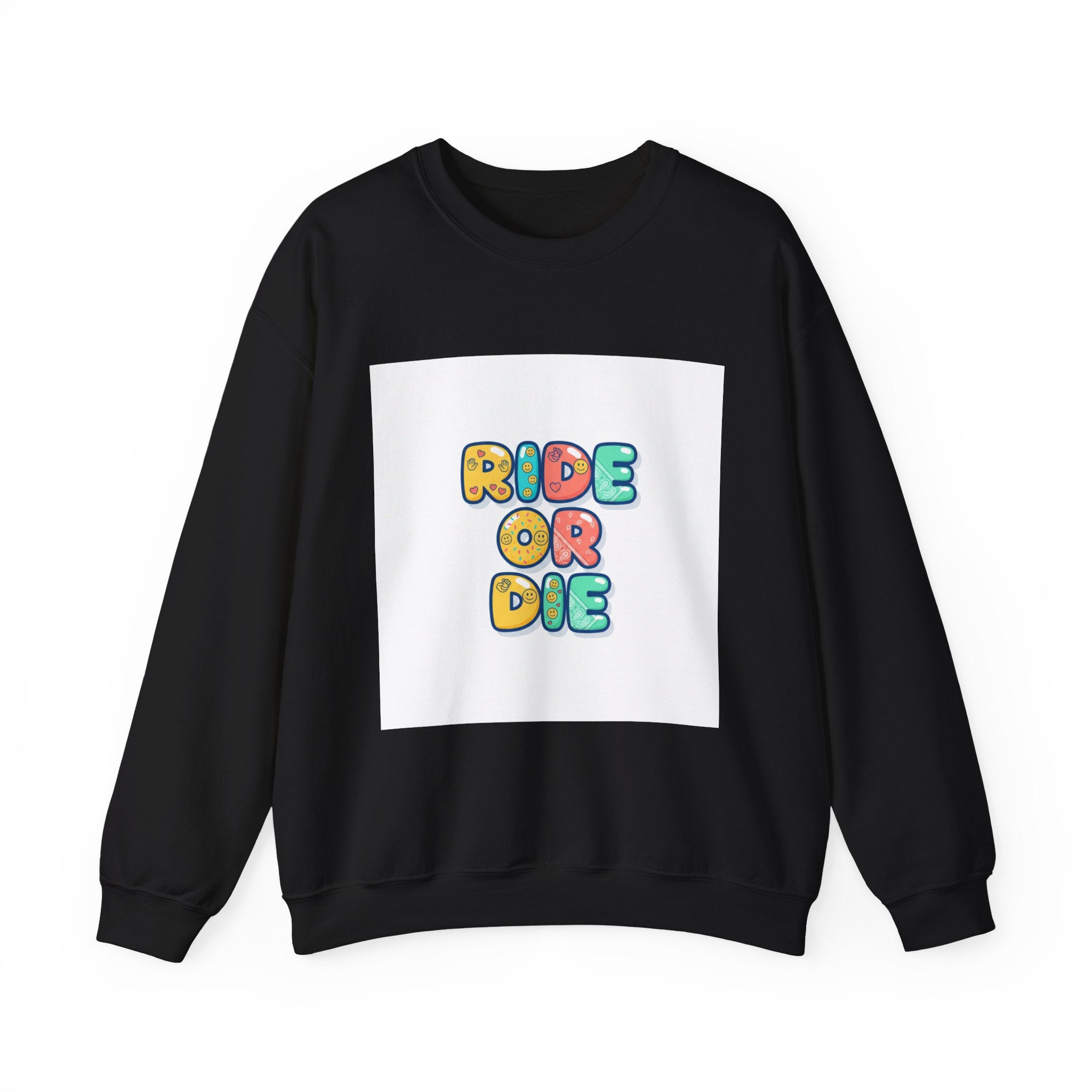 Ride or Die Sweatshirt | Galentine's Friendship Crewneck, Bestie Matching Pullover
