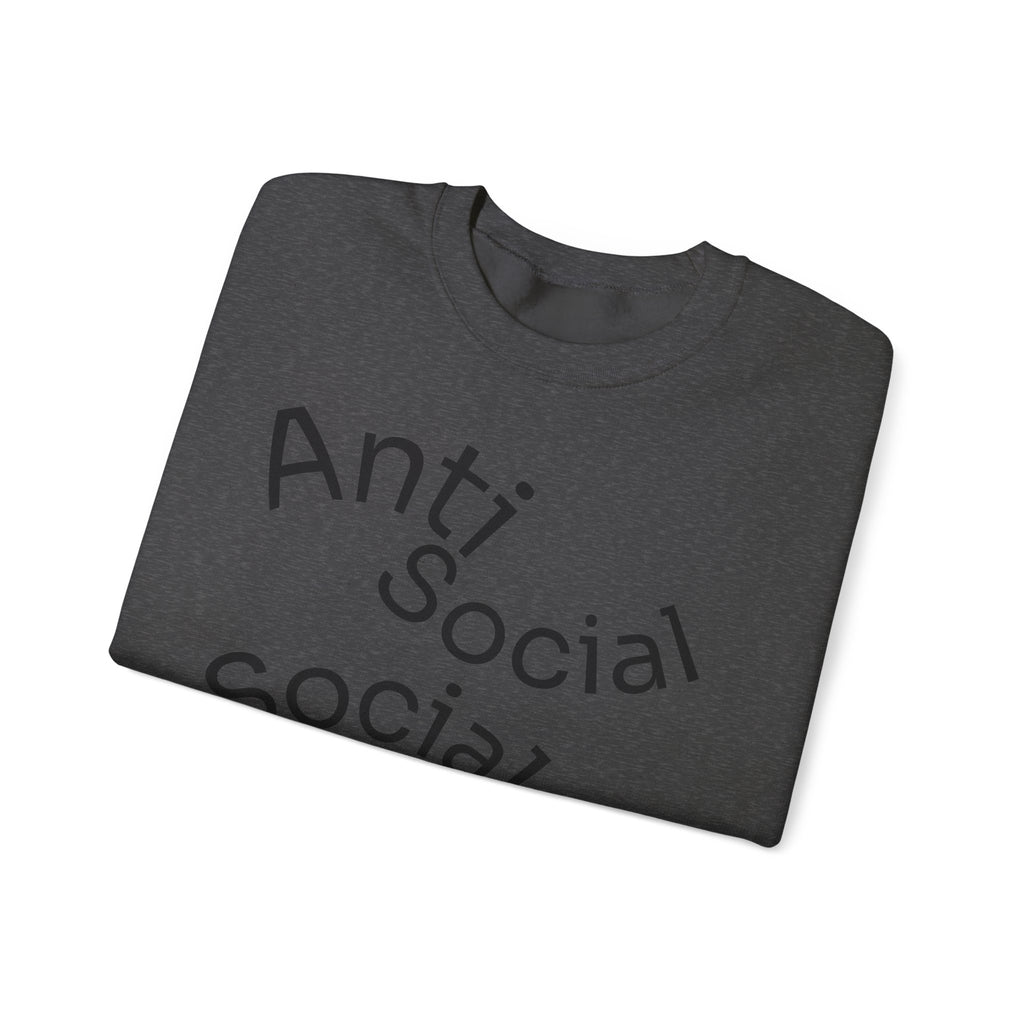 Crewneck Sweatshirt - "Anti Social Social Club" Front Logo & 6 Feet Social Distancing Back Graphic