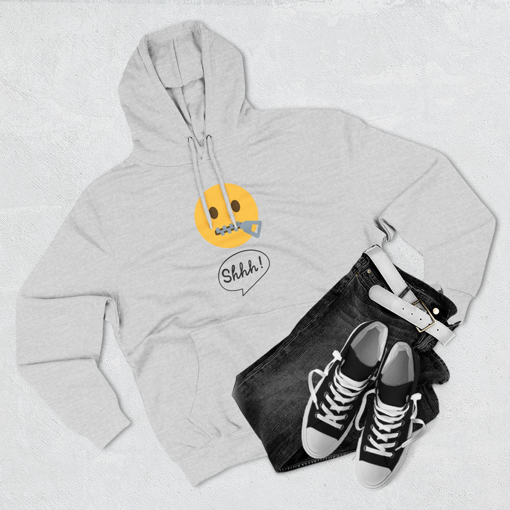 Hoodie — "Excuse Me?" QR Code Graphic Fleece Hoodie