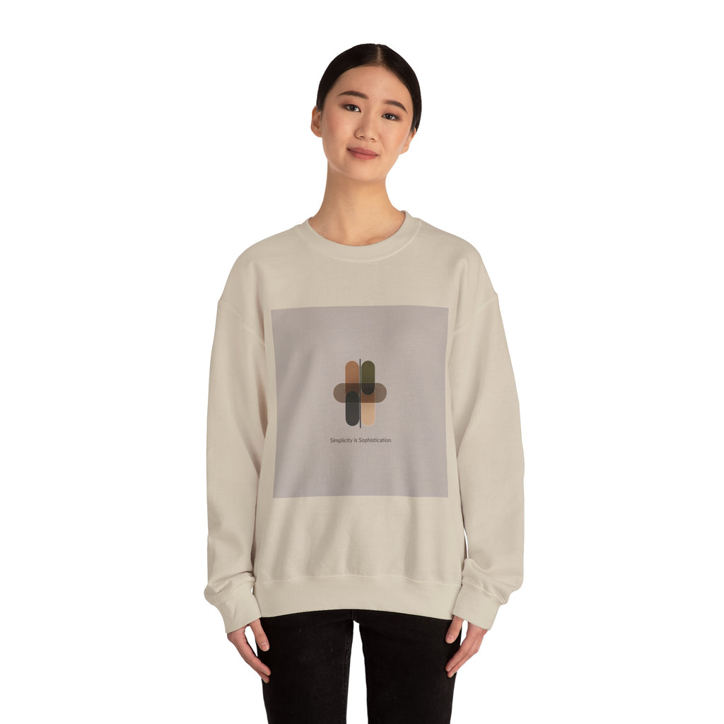 Minimal Geometric Motif Sweatshirt | Quiet Luxury, Neutral Minimalist