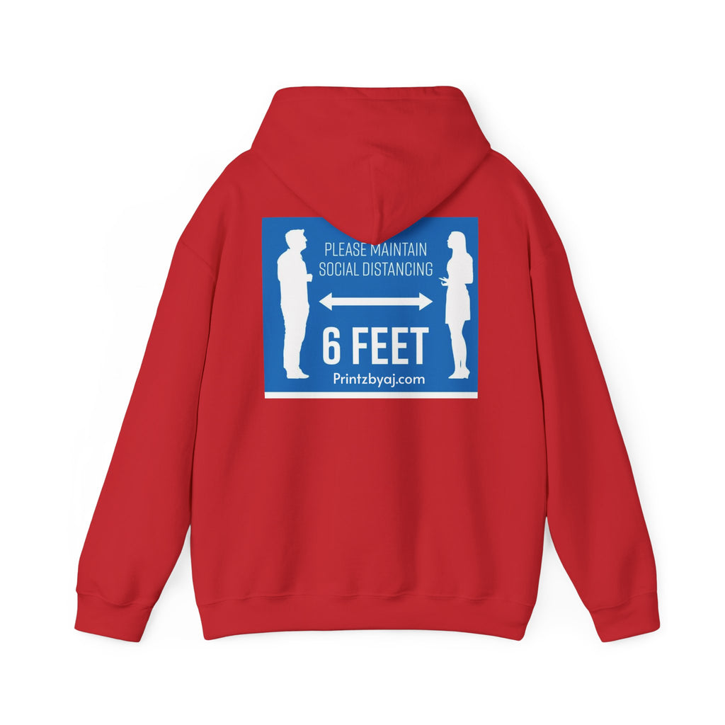 Anti Social Social Club Hoodie — "Please Maintain Social Distancing 6 Feet" Graphic Hooded Sweatshirt