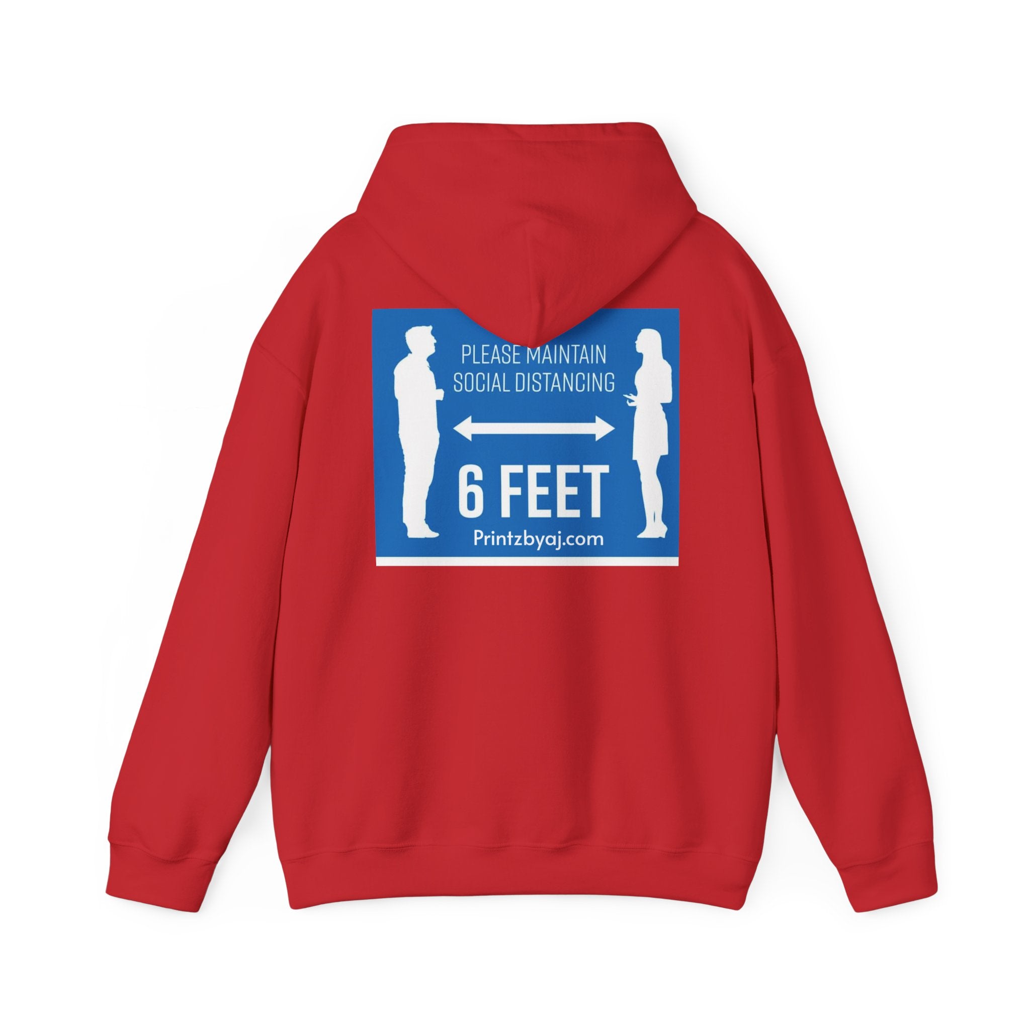 Anti Social Social Club Hoodie — "Please Maintain Social Distancing 6 Feet" Graphic Hooded Sweatshirt