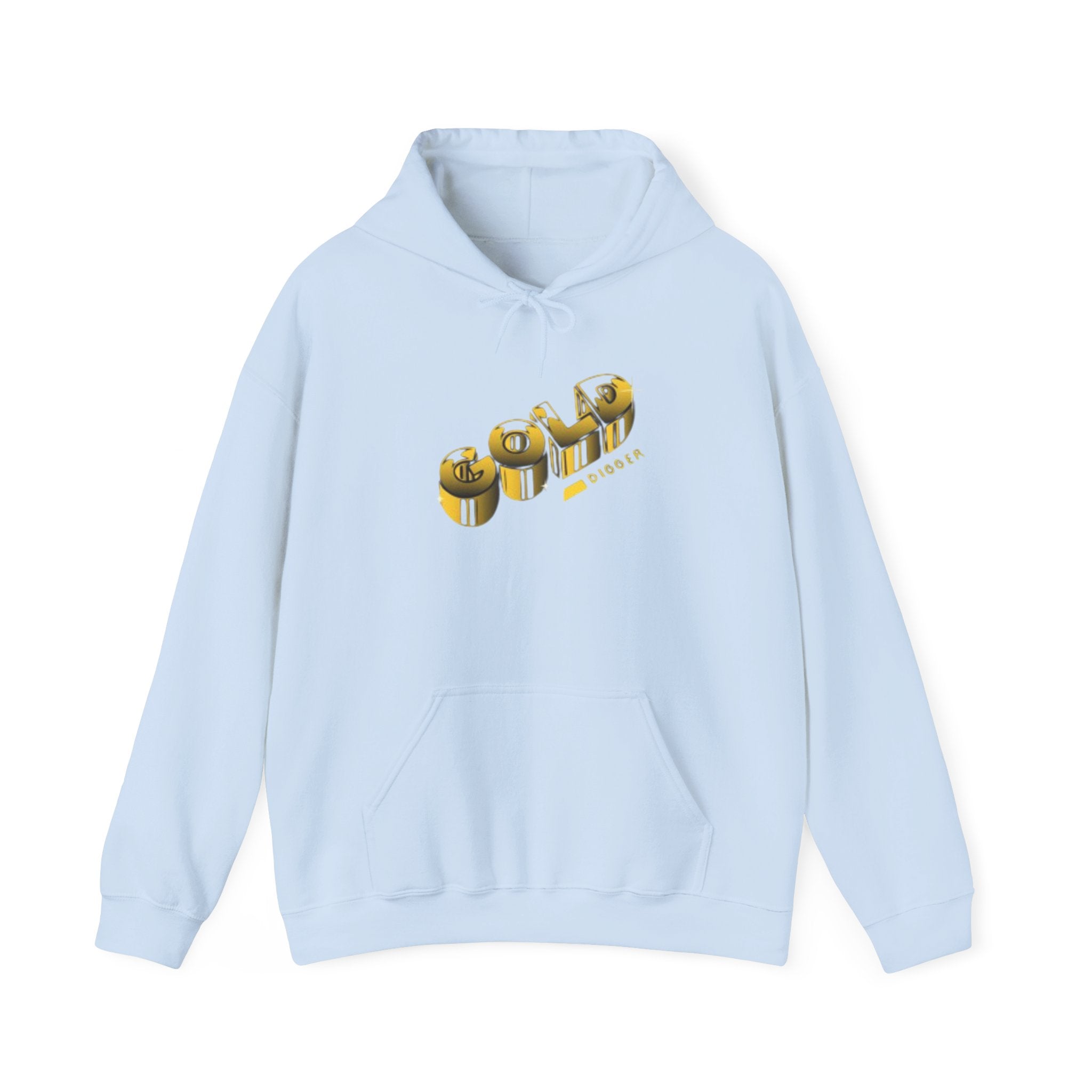 Graphic Hoodie — 3D Gold 'OWO' Design with QR Back Print