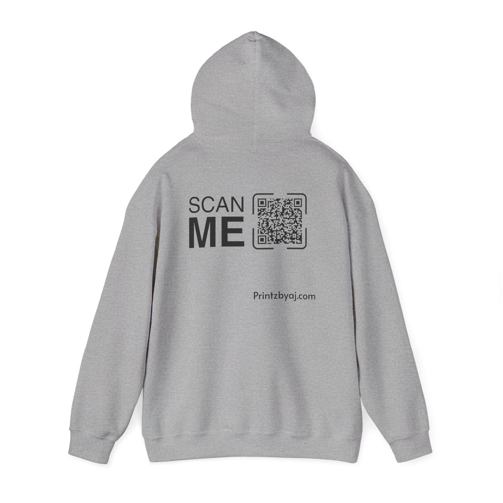 Bad "Bunny" Mode Hoodie — Cute Bunny 'Bad Mode!' Front + 'Scan Me' QR Back
