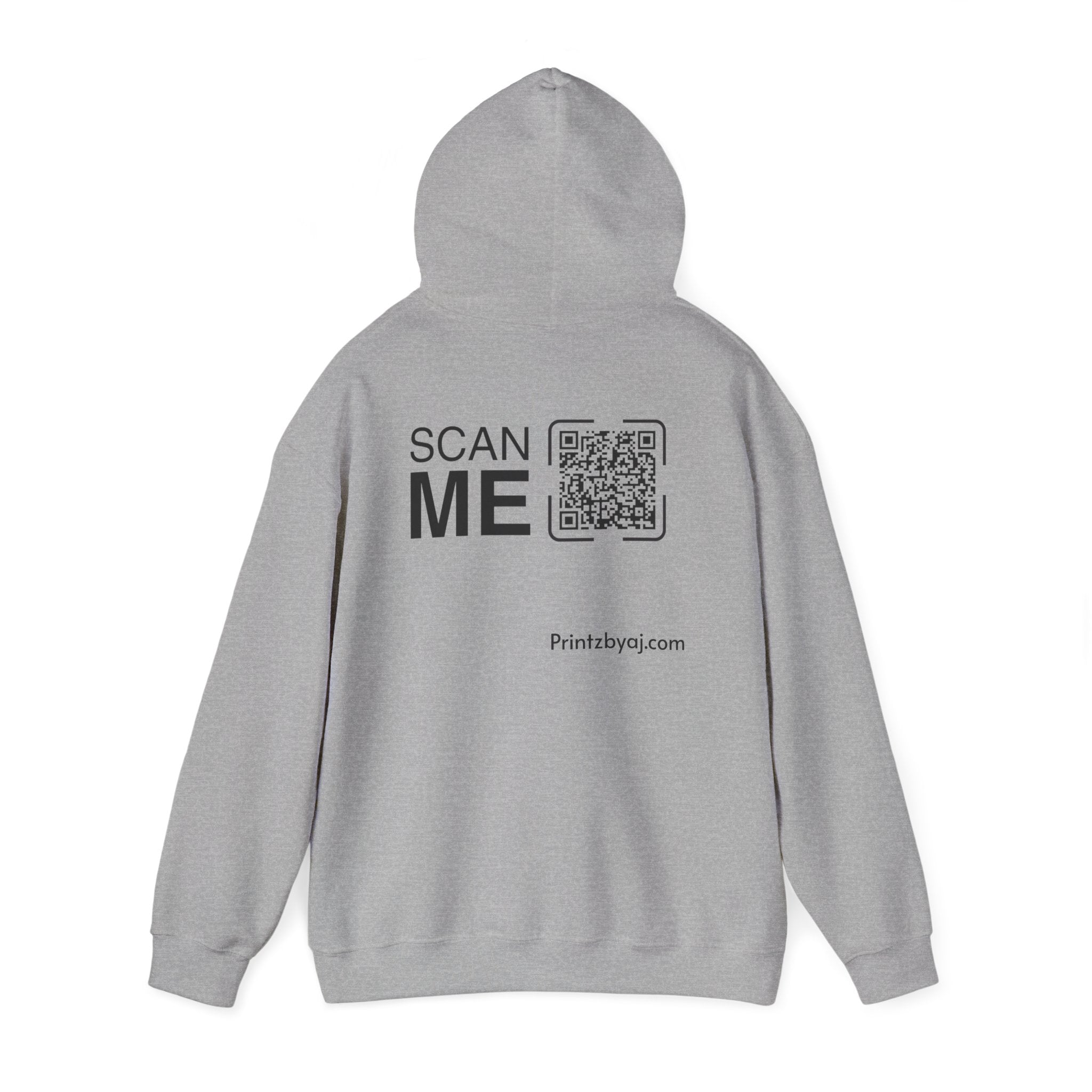 Bad "Bunny" Mode Hoodie — Cute Bunny 'Bad Mode!' Front + 'Scan Me' QR Back