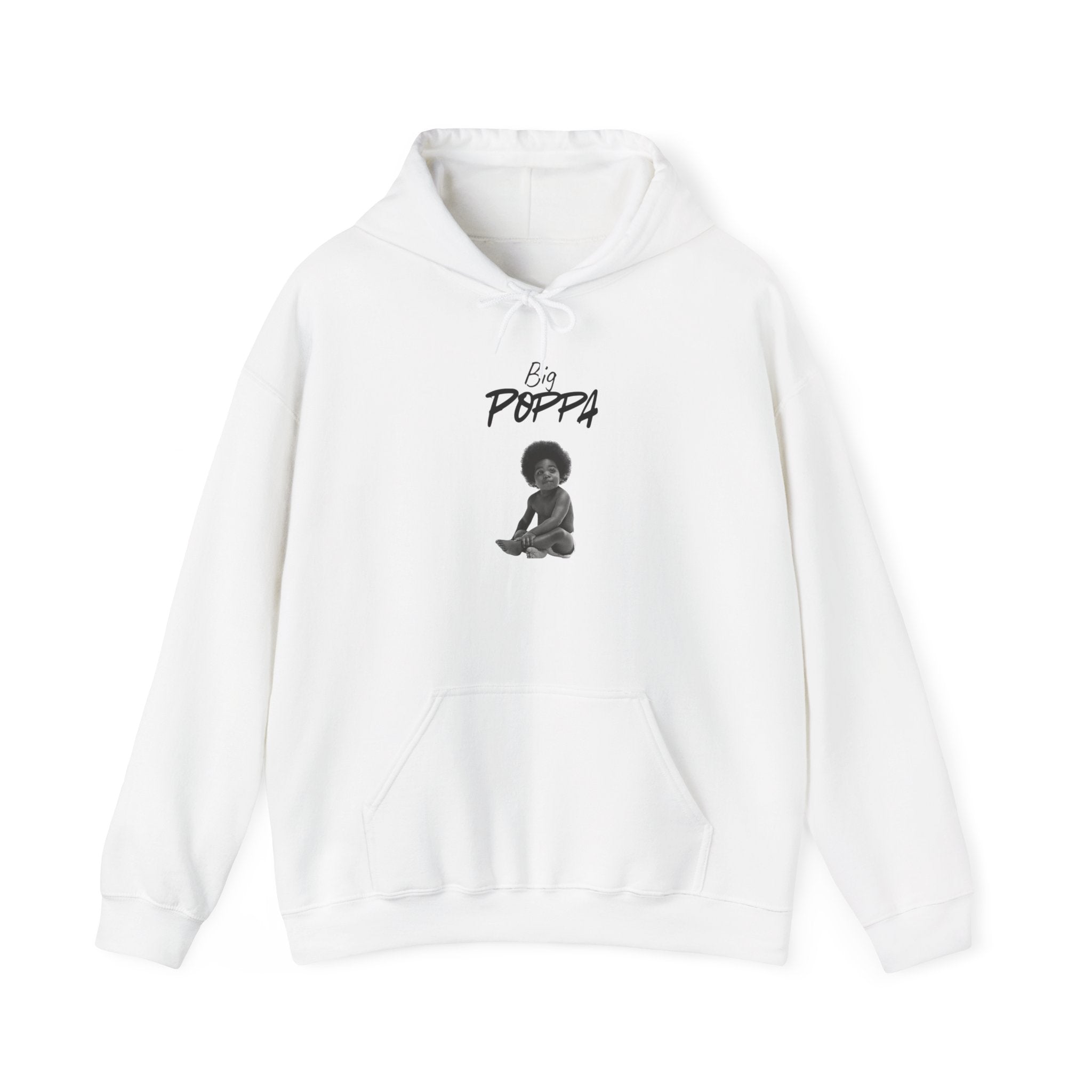 Hoodie — "Big Poppa" Pullover with QR Code Back