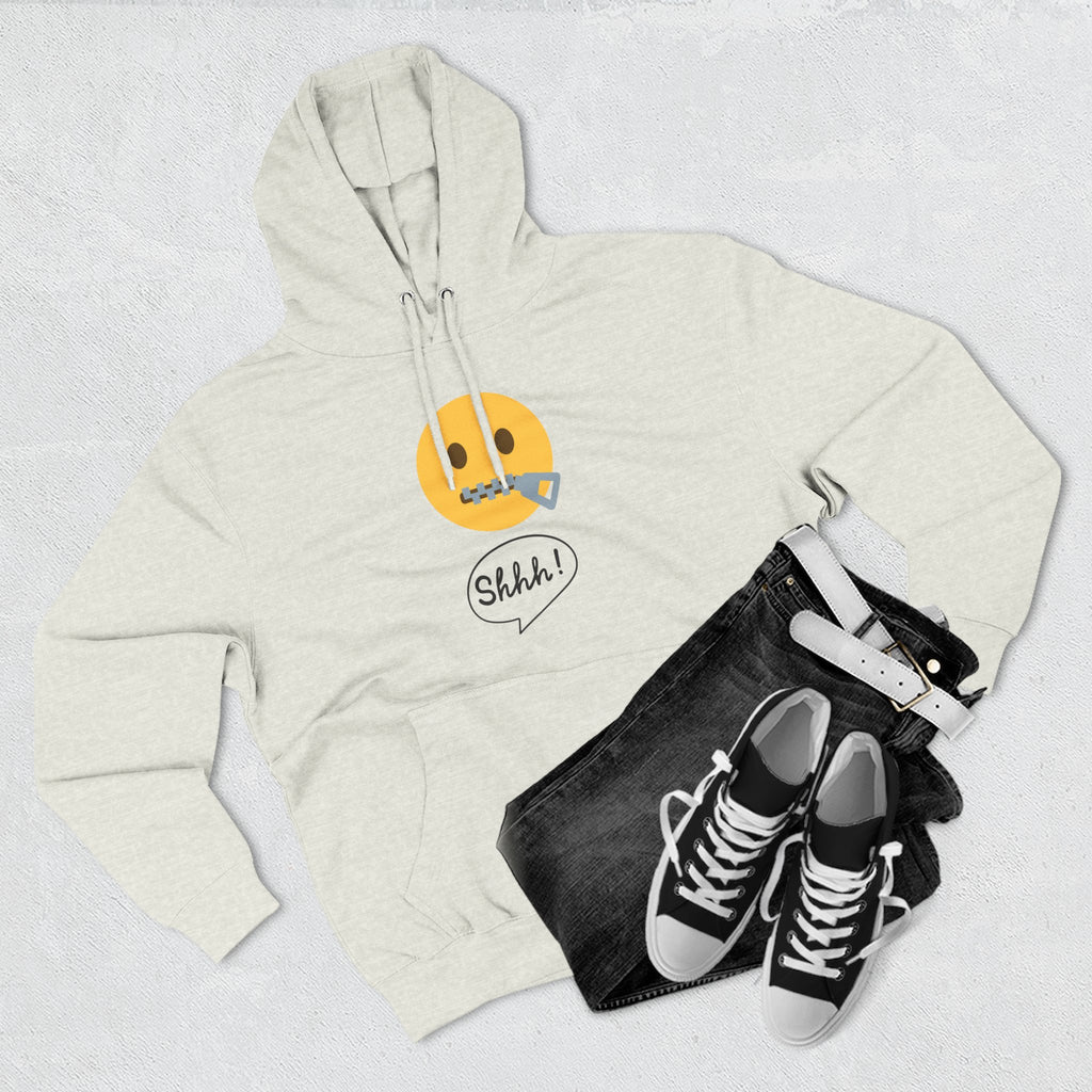 Hoodie — "Excuse Me?" QR Code Graphic Fleece Hoodie